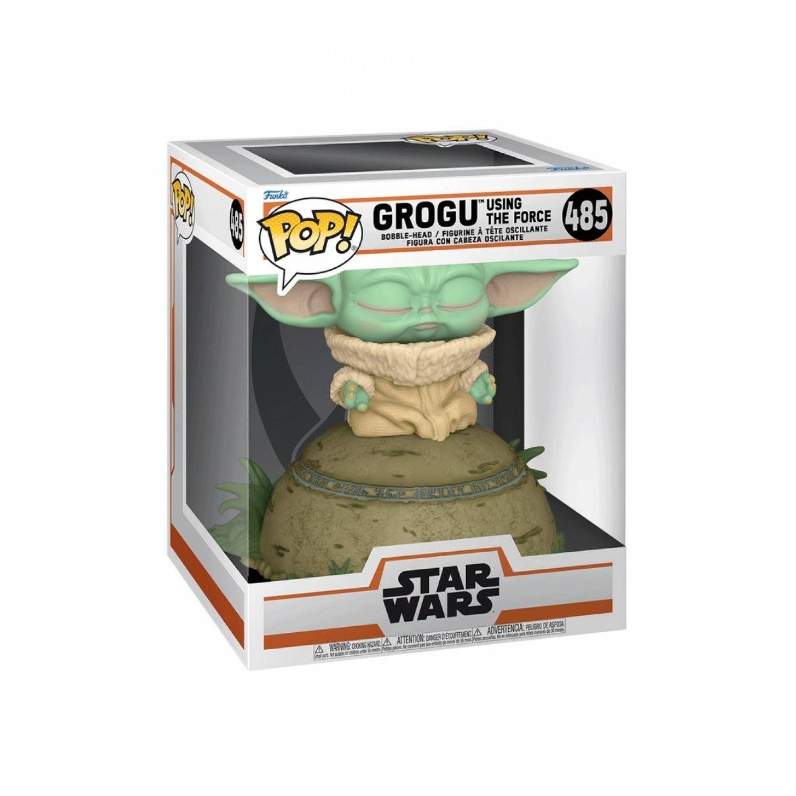 Baby Yoda Grogu usando la Fuerza Funko Pop Deluxe Mandalorian 