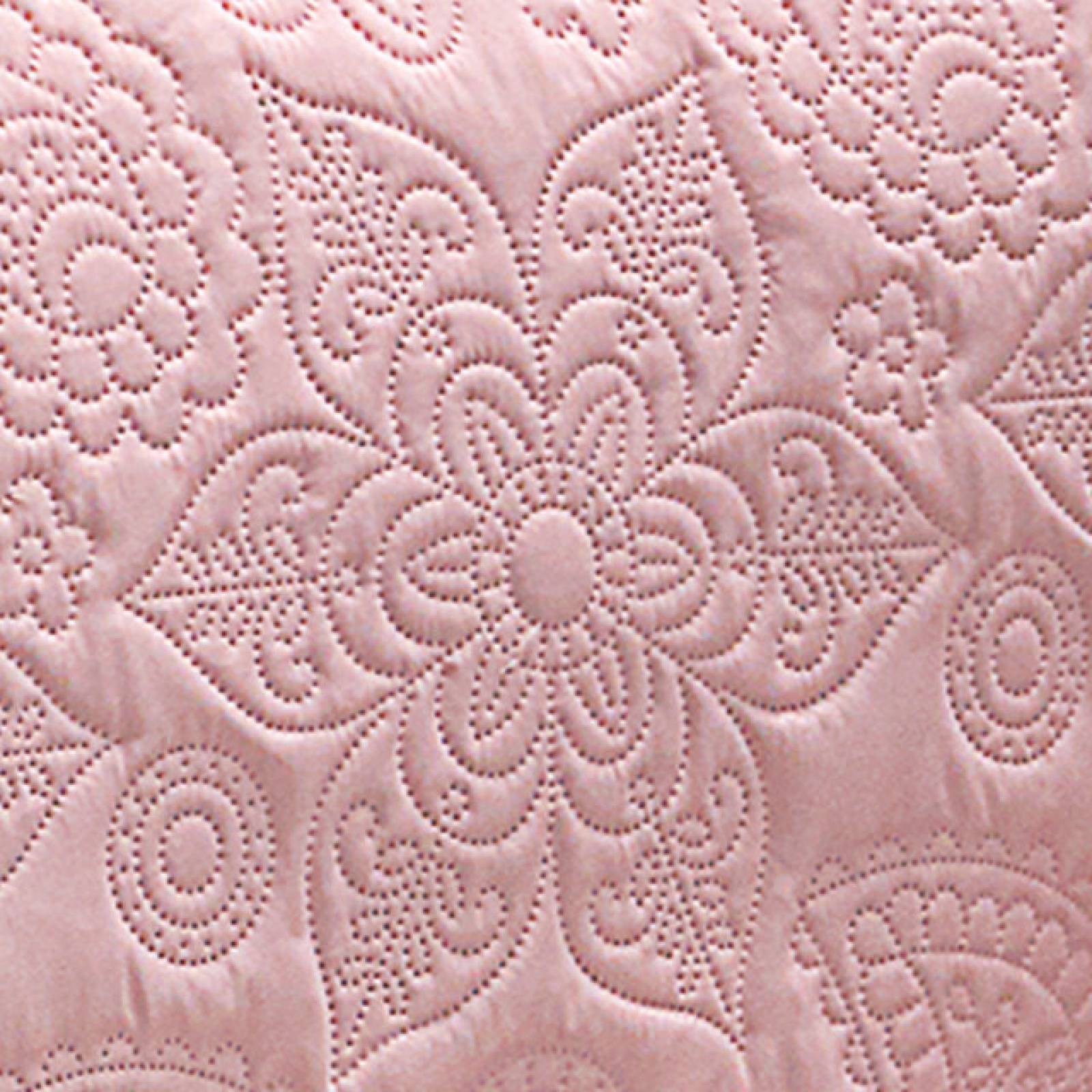 EdredÃ³n Capitonado Dos Vista Matrimonial Rosa Genova.