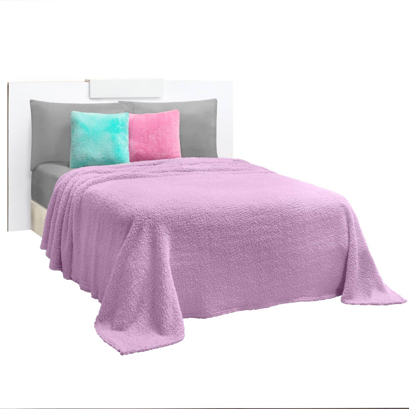 Frazada Matrimonial Lila  Sherpa  Murcia