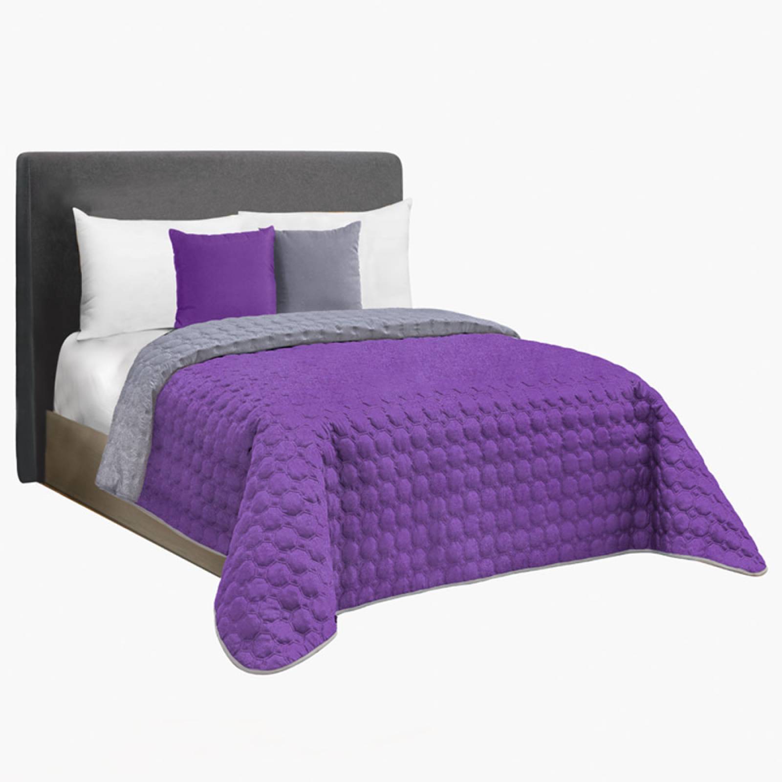 Edredón Ligero Individual Violeta Dos vistas