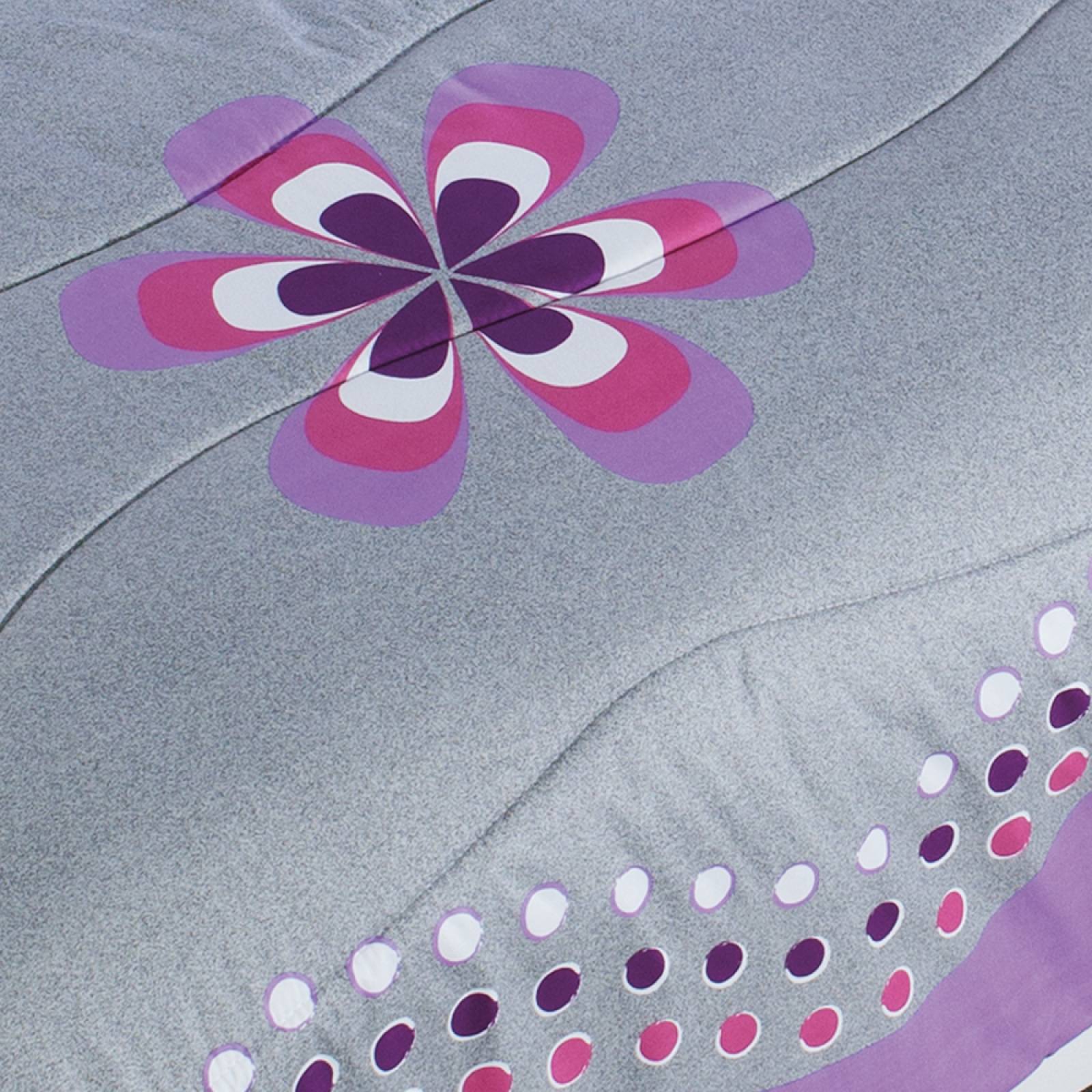 Edredón con Sábanas Matrimonial Morado Flores Dos vistas Melany.