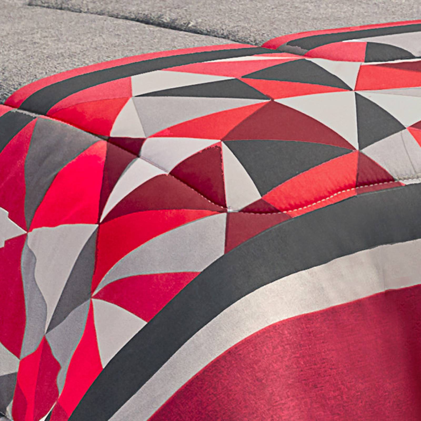 Edredón con Sábanas King Size Rojo Dos vistas Ópalo.