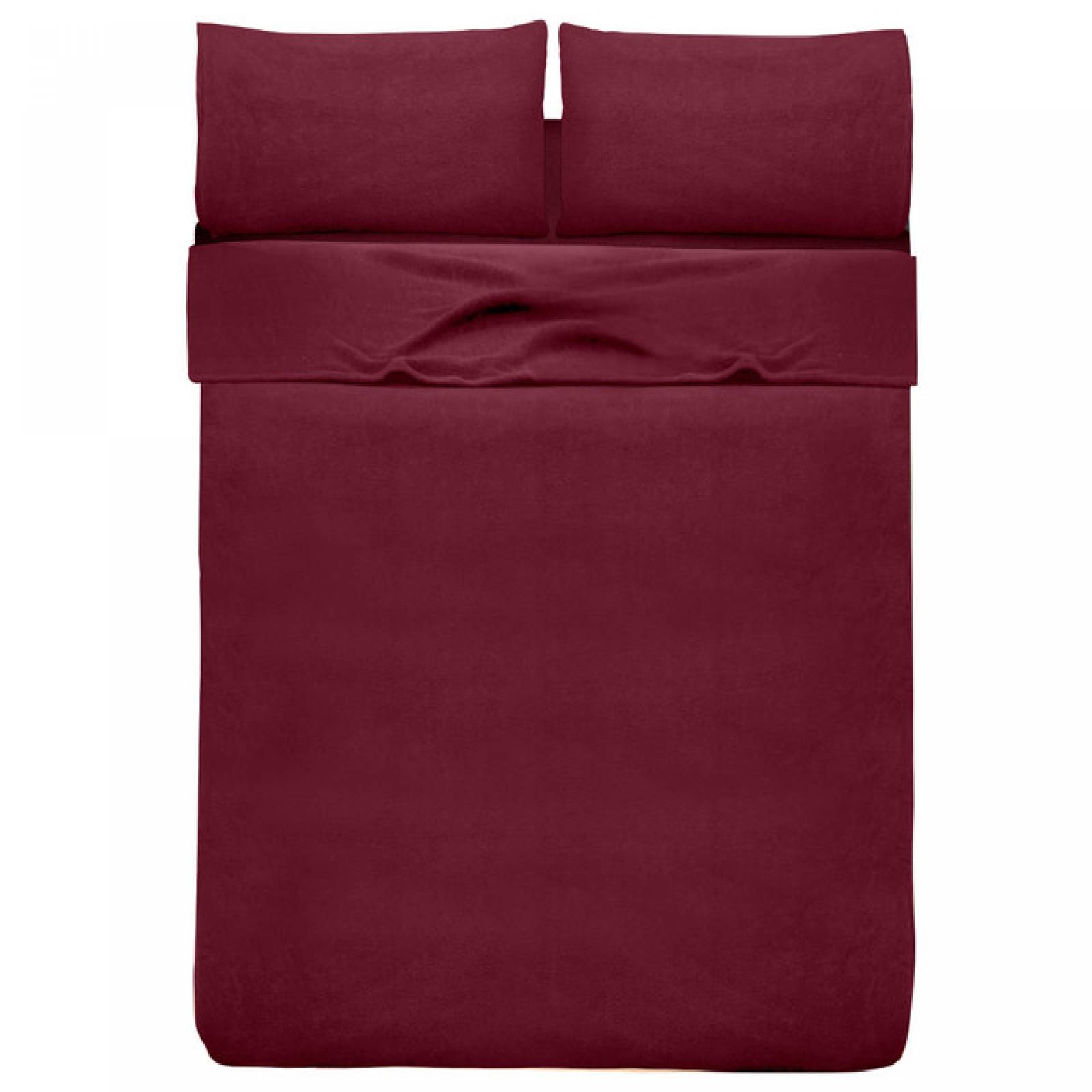 Sábana Polar King Size Vino Calientita invernal.