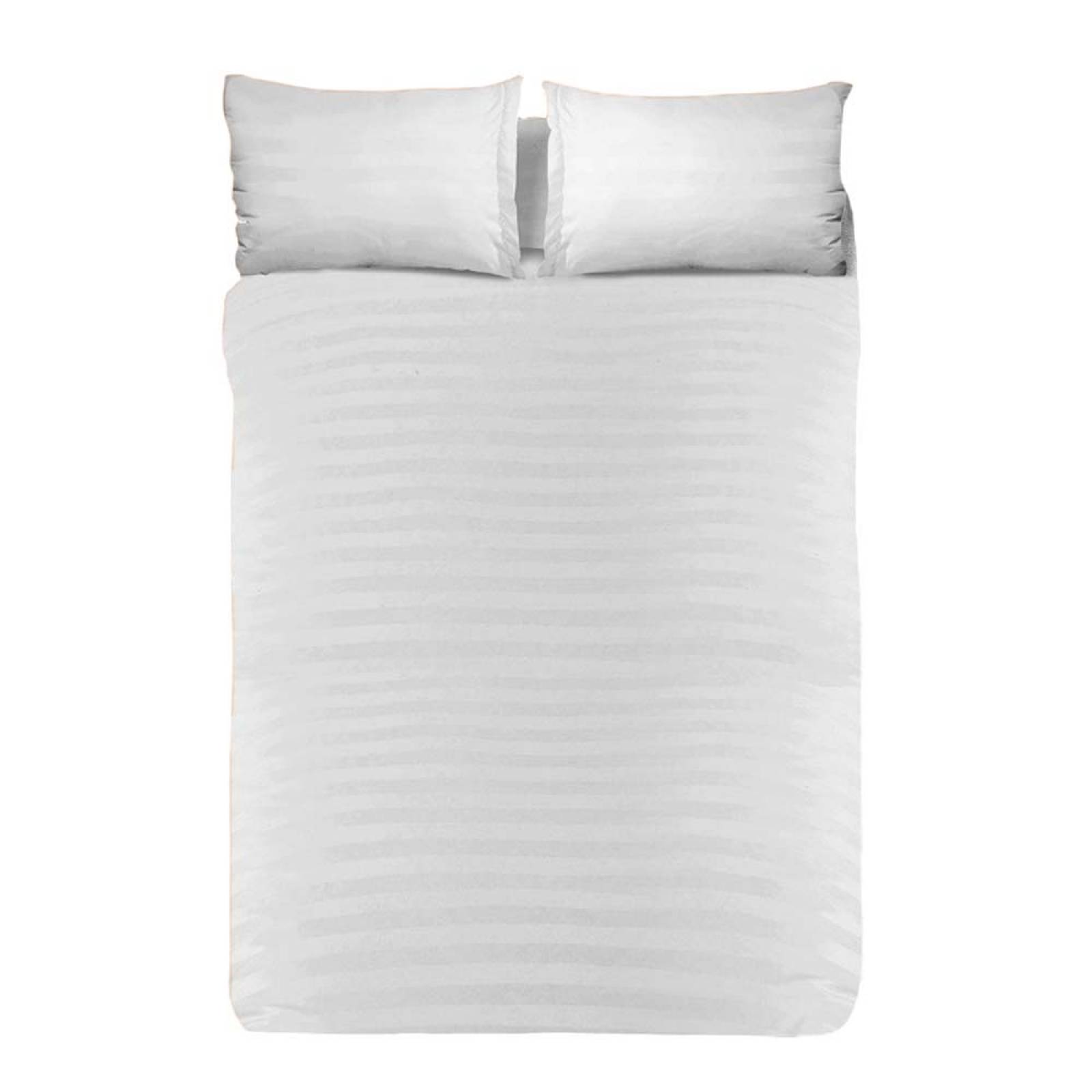 Sábana Soft King Size Blanco Suave al Tacto Tela Satinada.