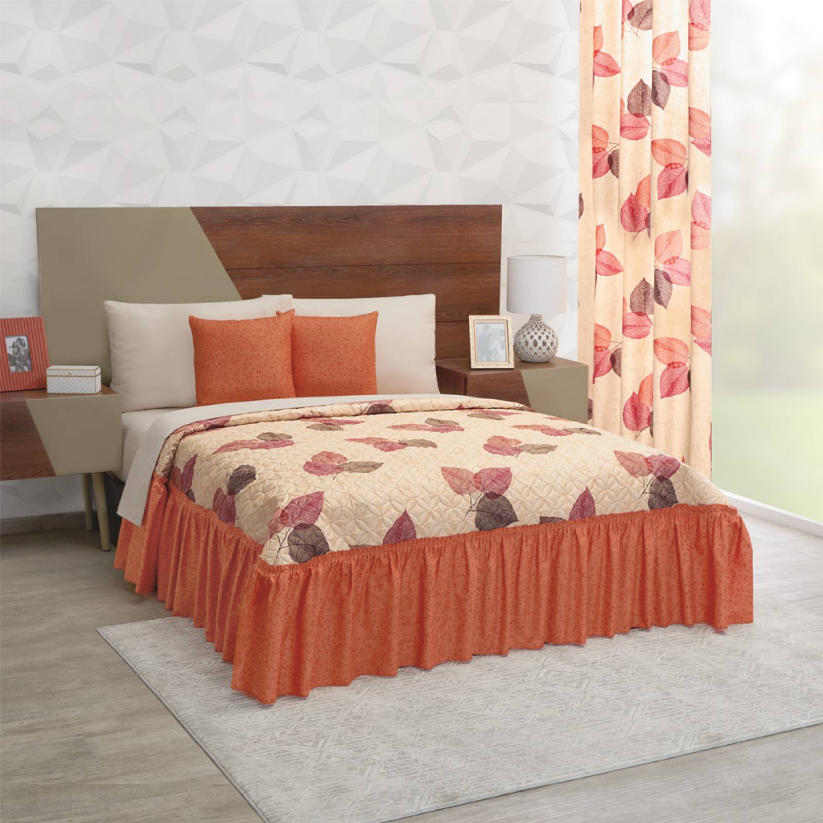 Edredón Con Sabanas  King Size  Beige Dos Vistas Arce