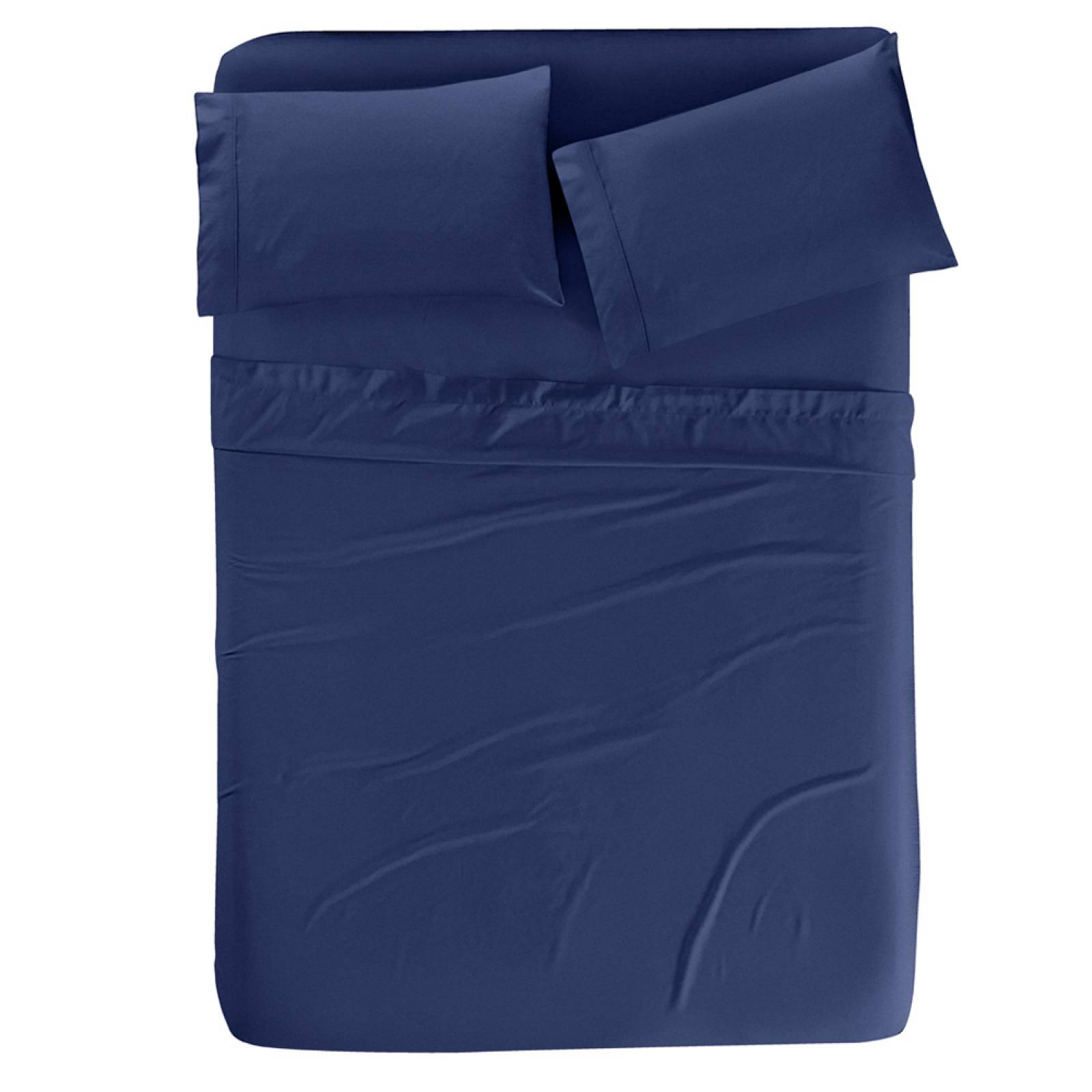 Juego De Sabanas  Individual  Marino Suave Al Talco Soul.