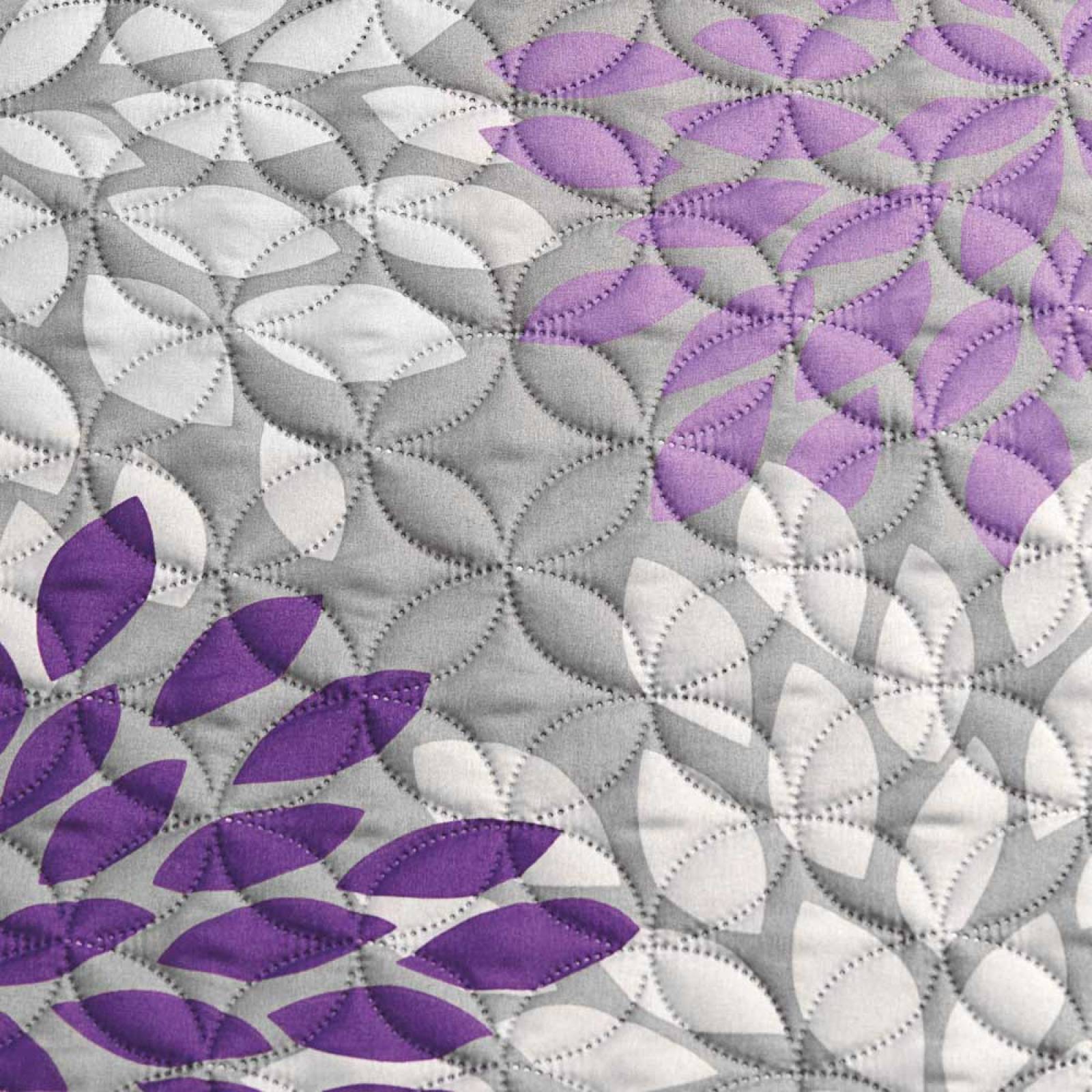 Edredón Ligero Matrimonial Morado con fundas Floral Lavanda