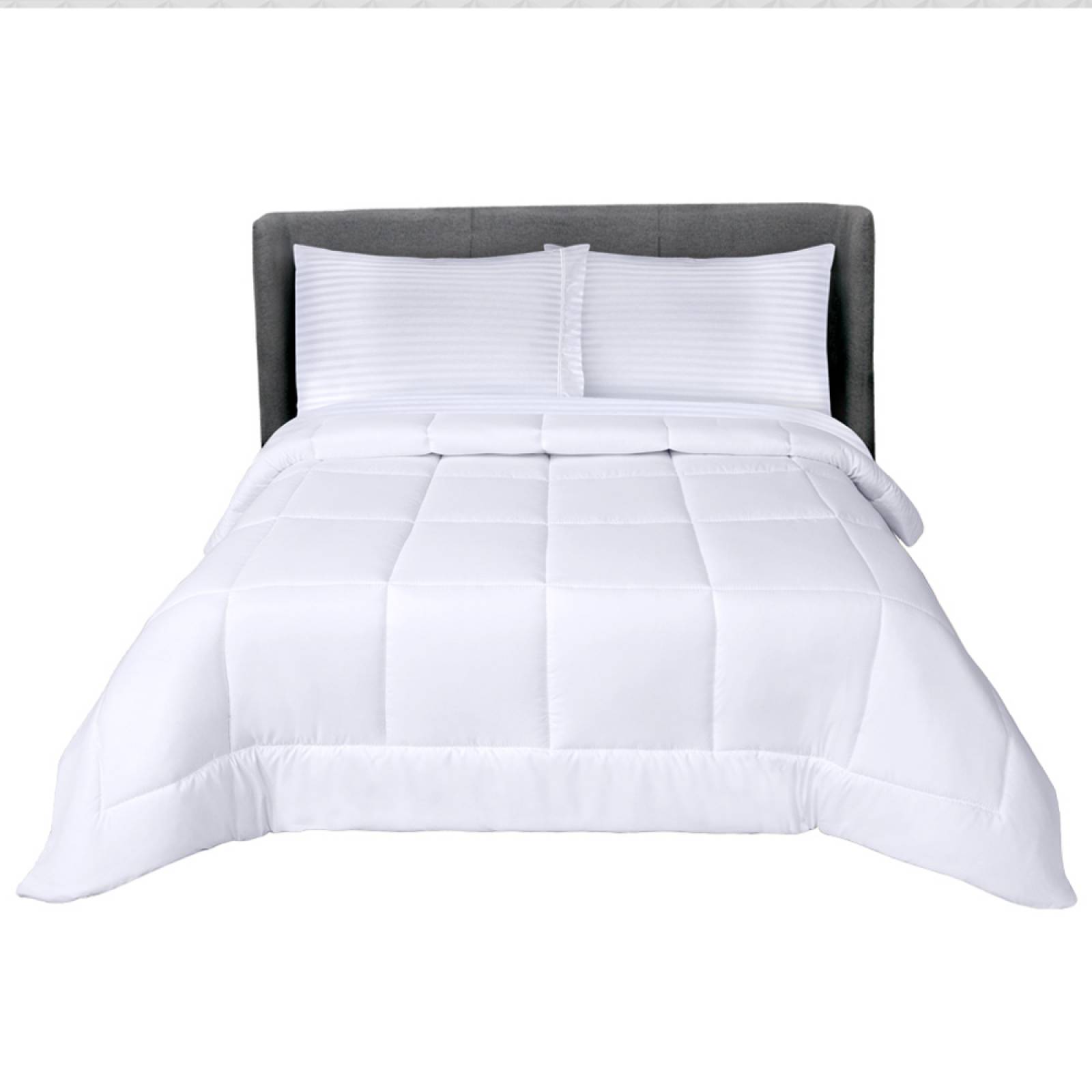 Edredón  Con Sabanas Matrimonial Blanco Plumón alternativo