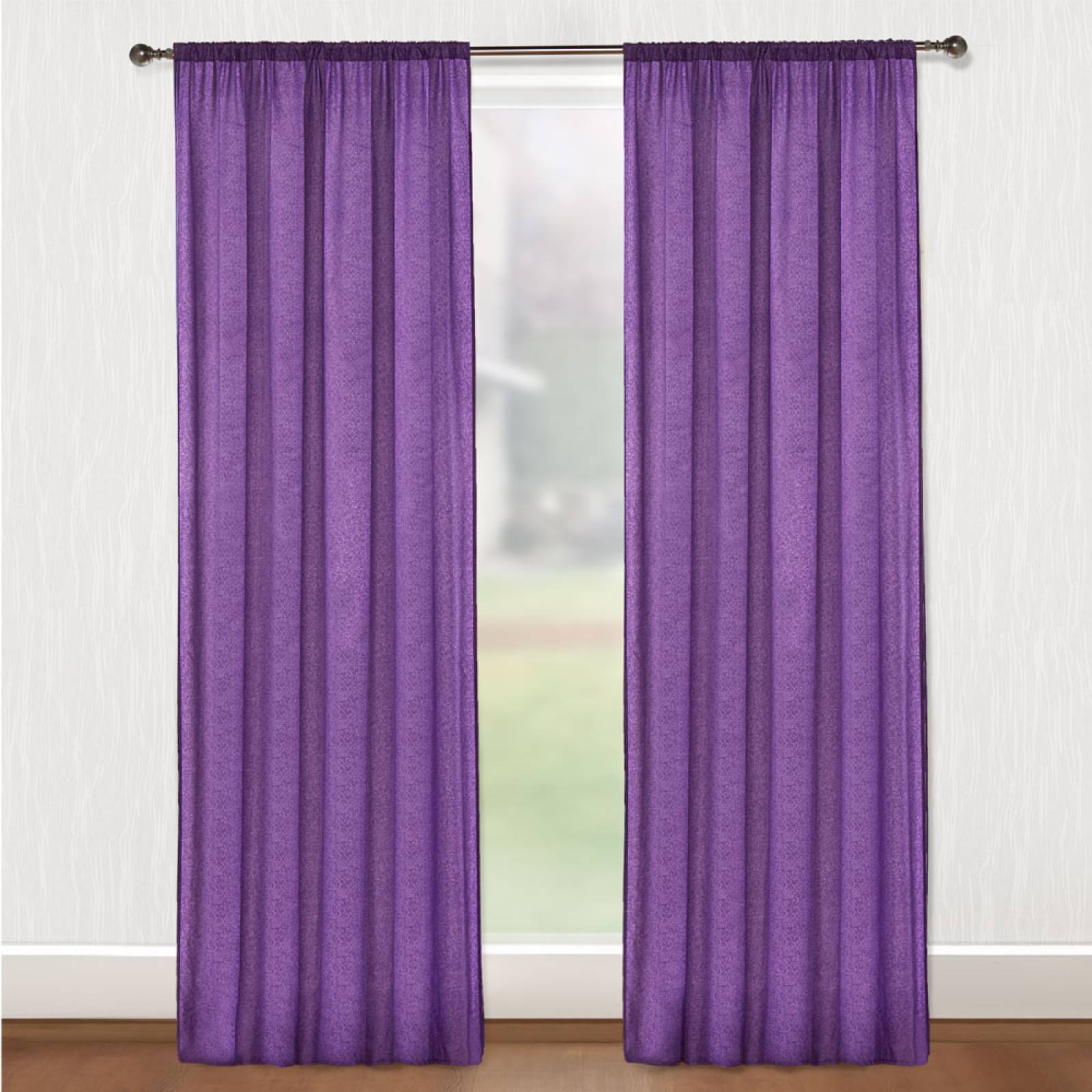 Cortinas Morado dos paneles de 1.30 x 2.20 Melany.