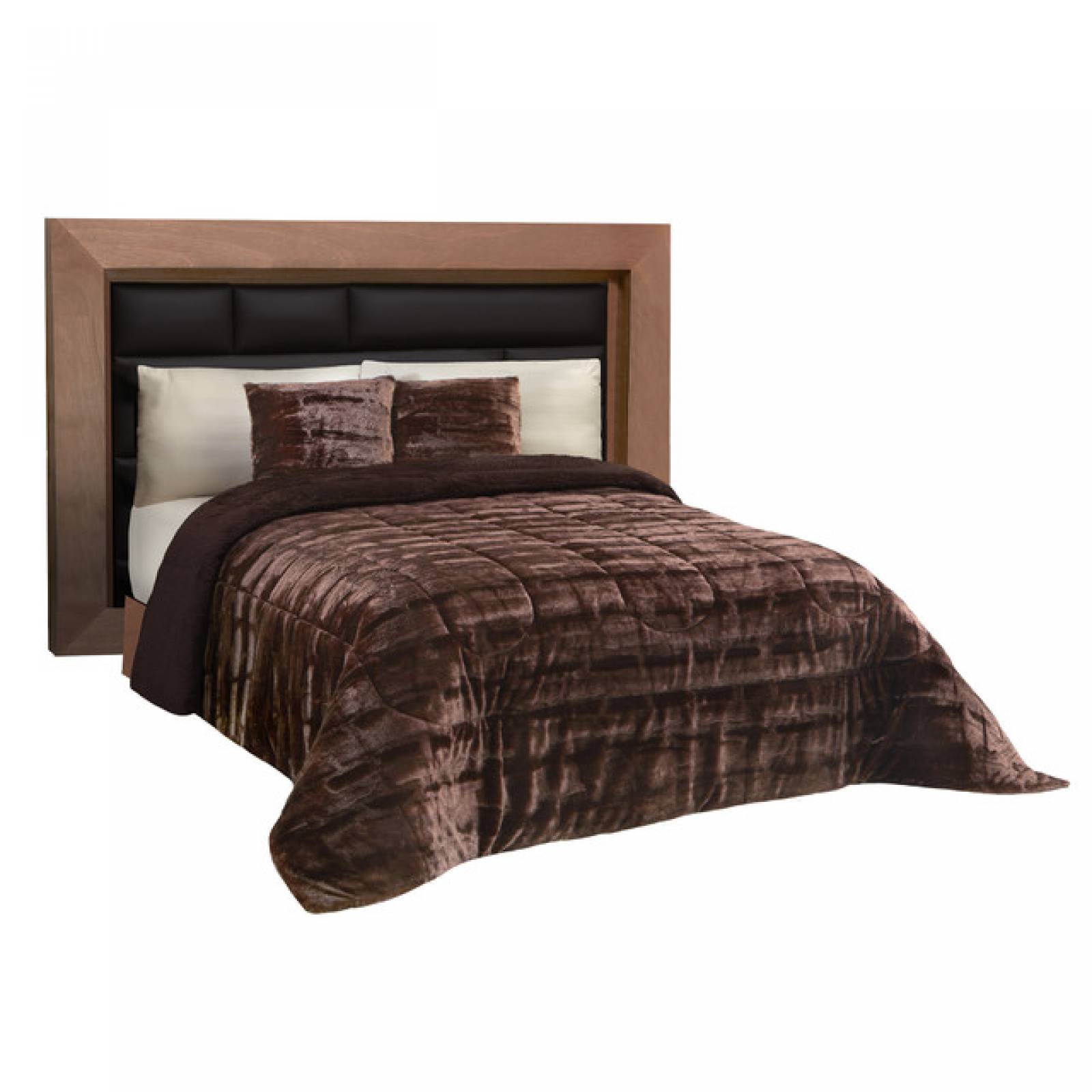 Cobertor Borrega Mink King Size Café Térmico Cocoa.
