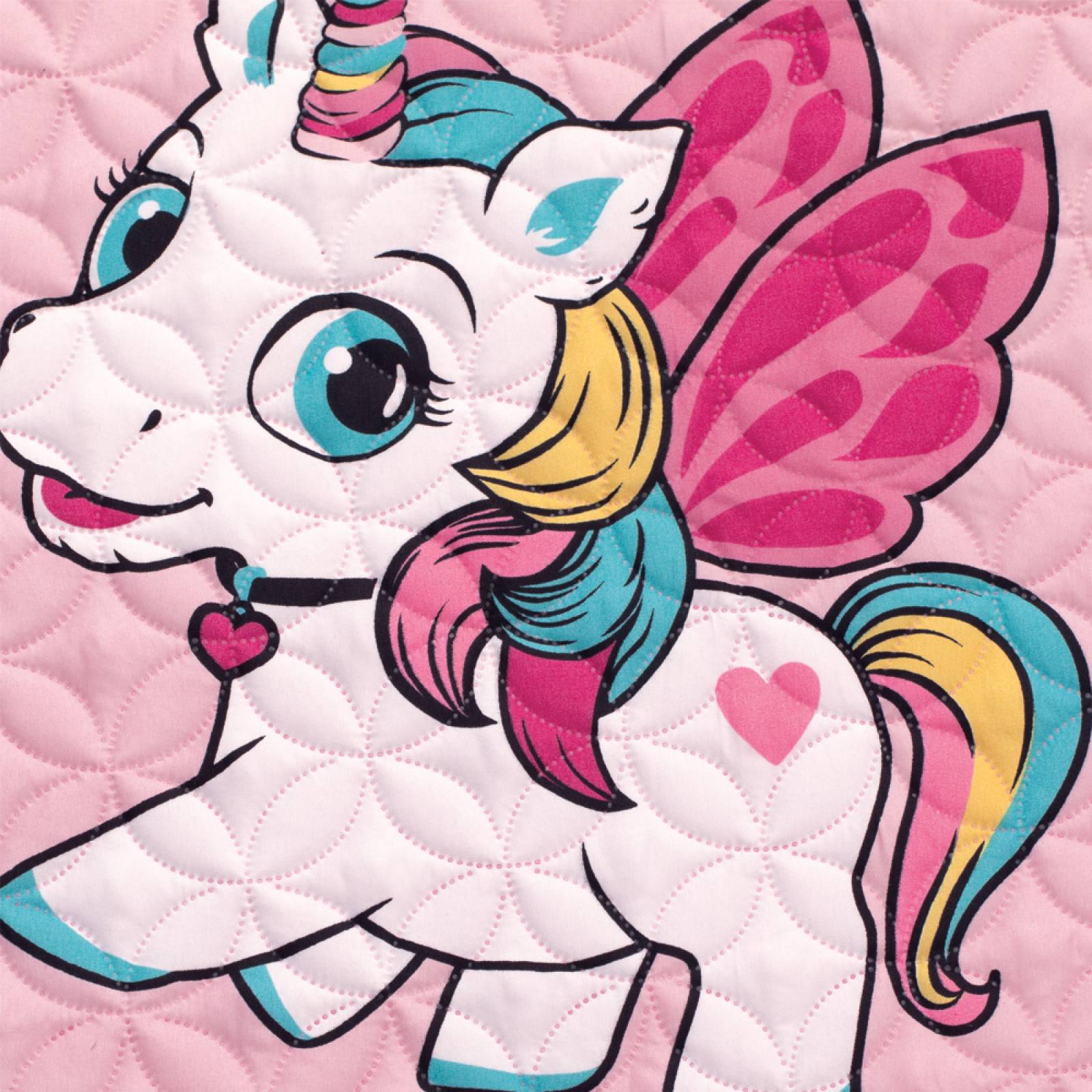 Edredón Ligero Individual Rosa Dos Vistas  Boni.