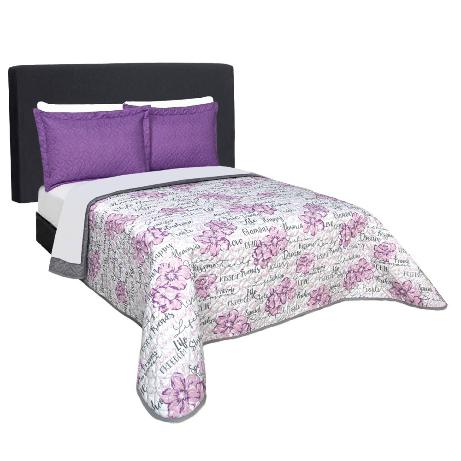 Edredón Ligero Con Sábanas  Matrimonial Blanco Dos Vistas  Chic.