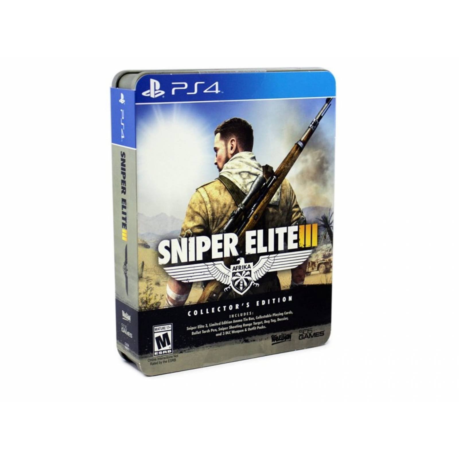 Sniper Elite 3 Collector'S Edition Limited Edition Ammo Tin Box PS4