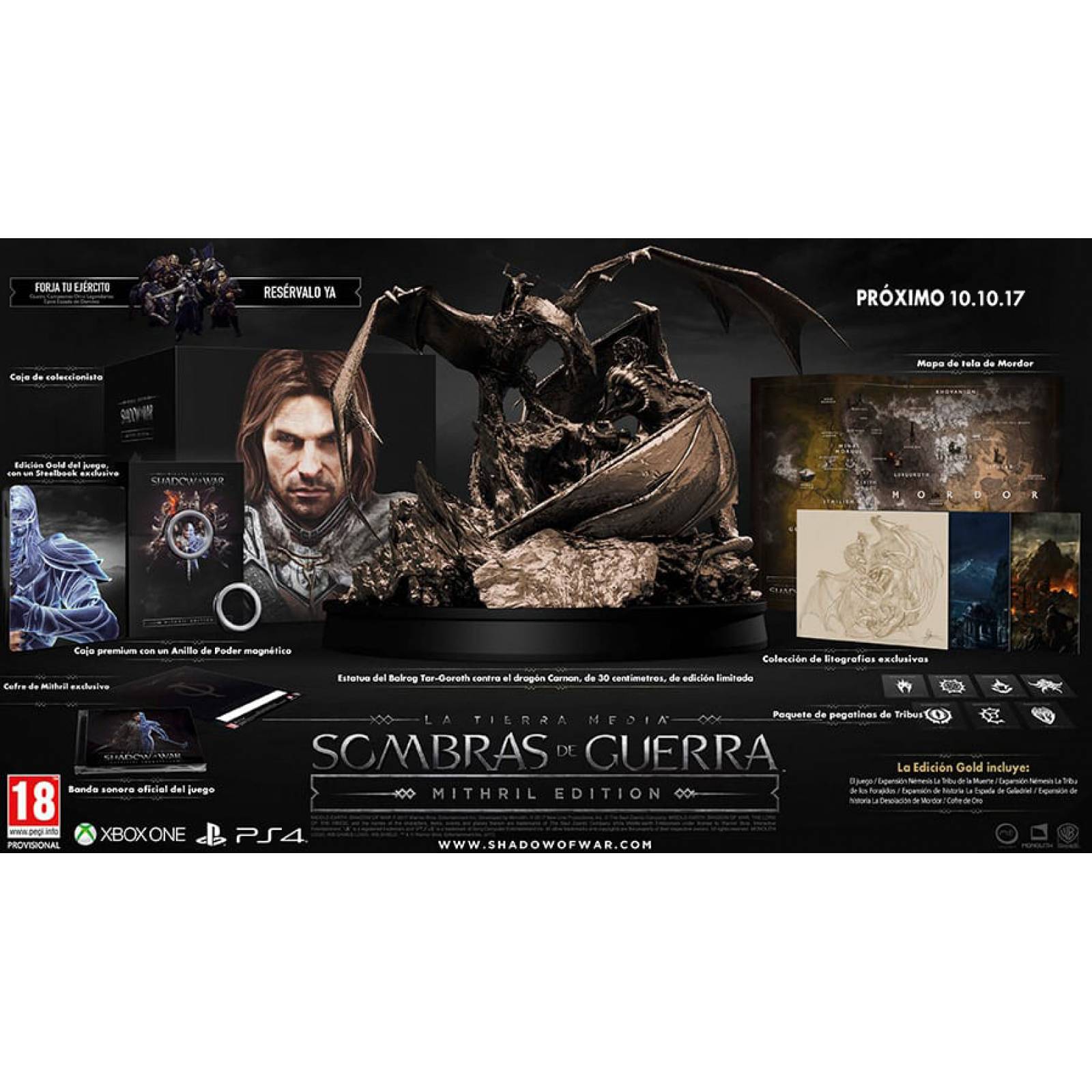 Middle Earth: Shadow Of War: Mithril Edition   PS4