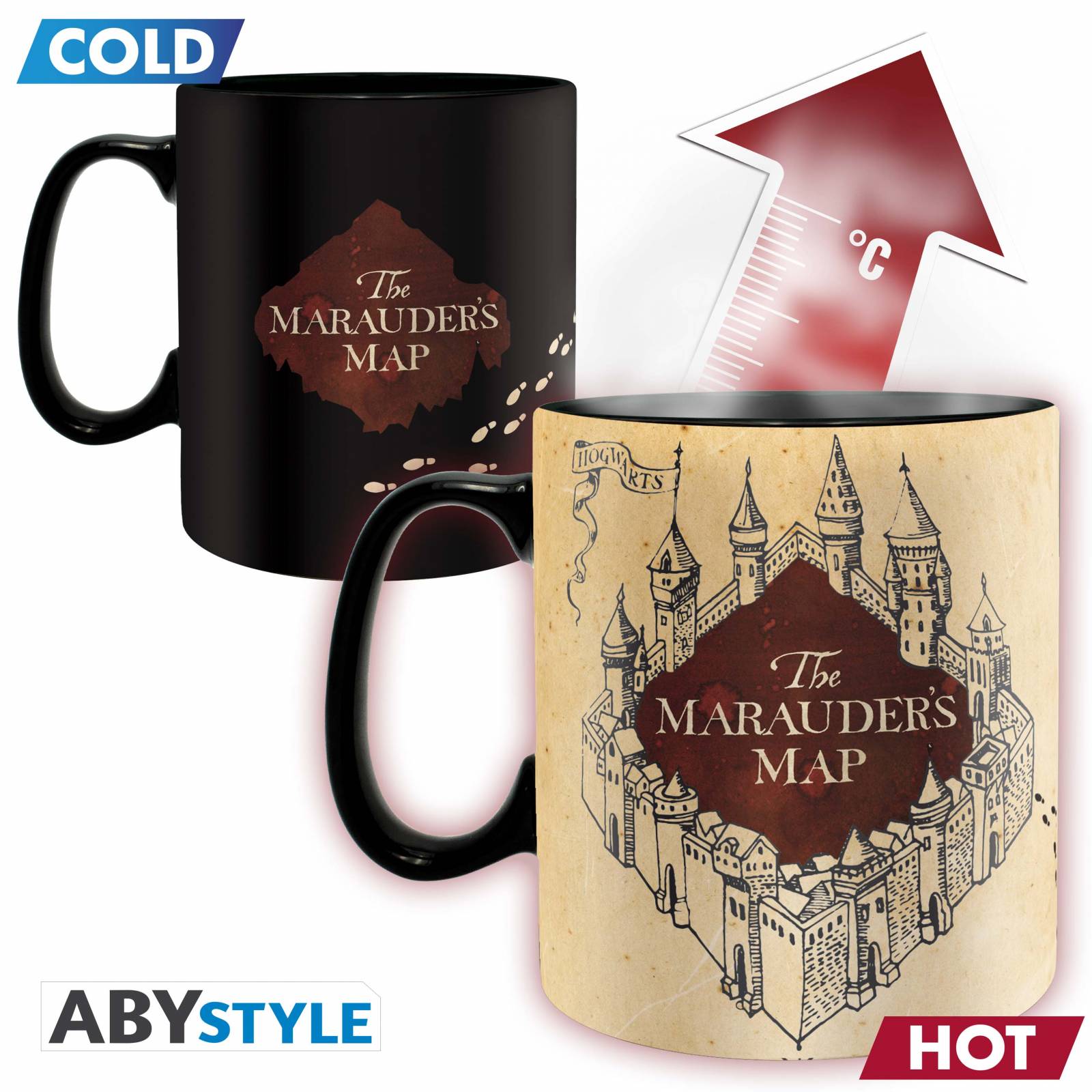 Taza de Cerámica Cambia Color Harry Potter Marauder 460 ml