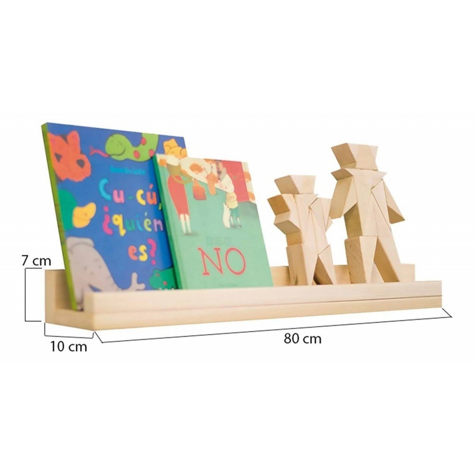 Recamara Matrimonial Madera Niños 1 Cama 1 Casa Y 2 Repisas 