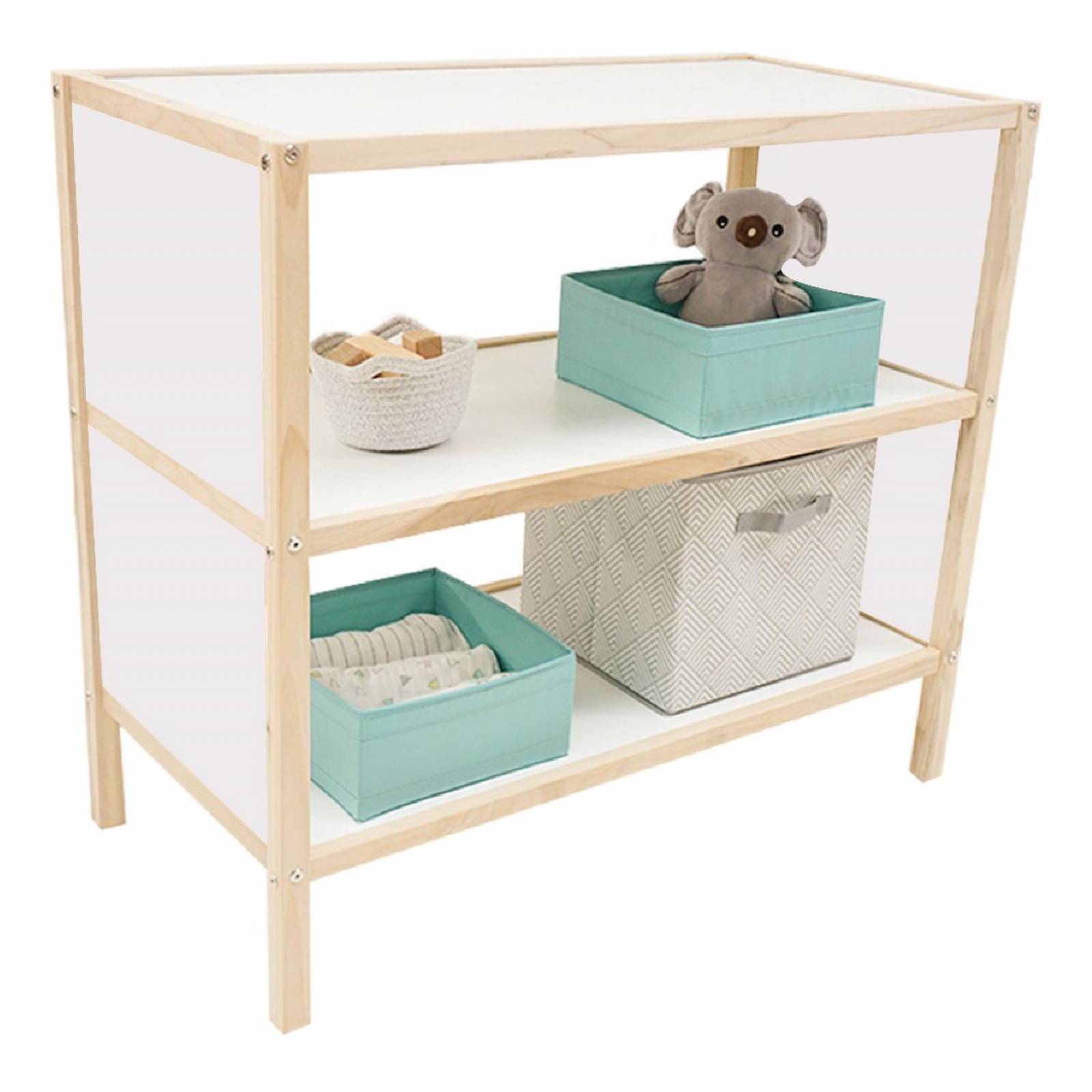 Comoda Madera Organizador Estante Recamara Montessori Niños 