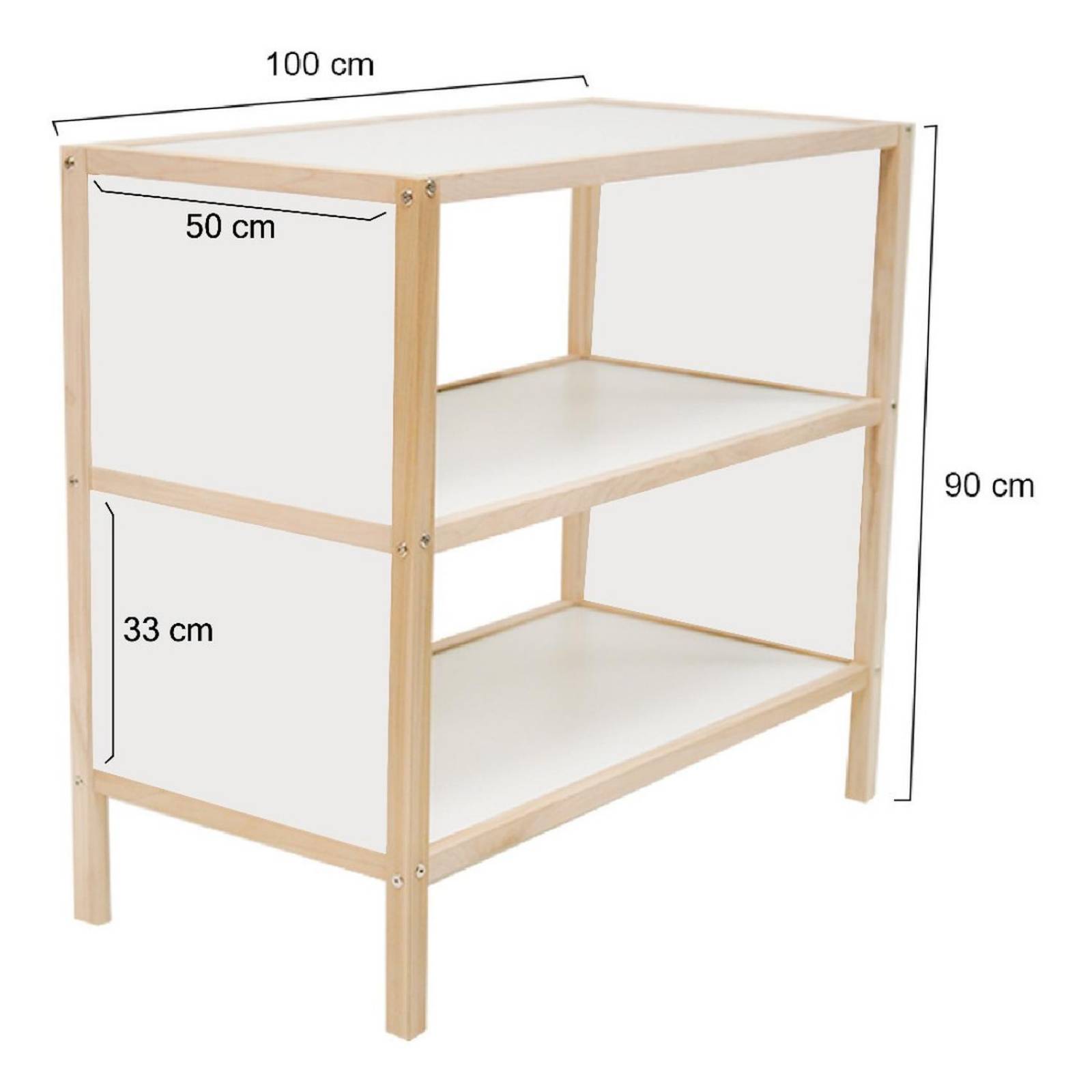 Comoda Madera Organizador Estante Recamara Montessori Niños 