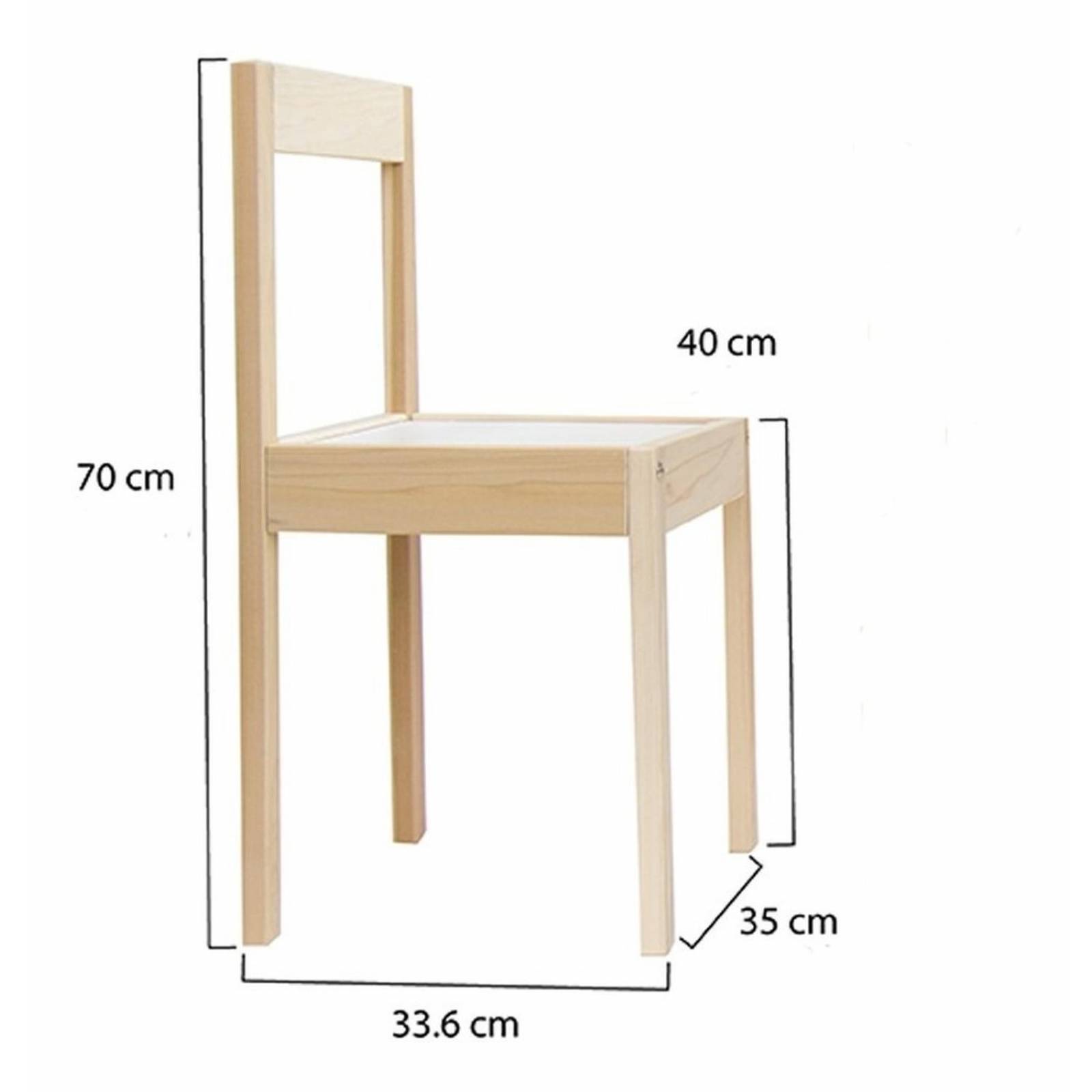 Silla Infantil De Madera Montessori Para Escritorio De Niños 