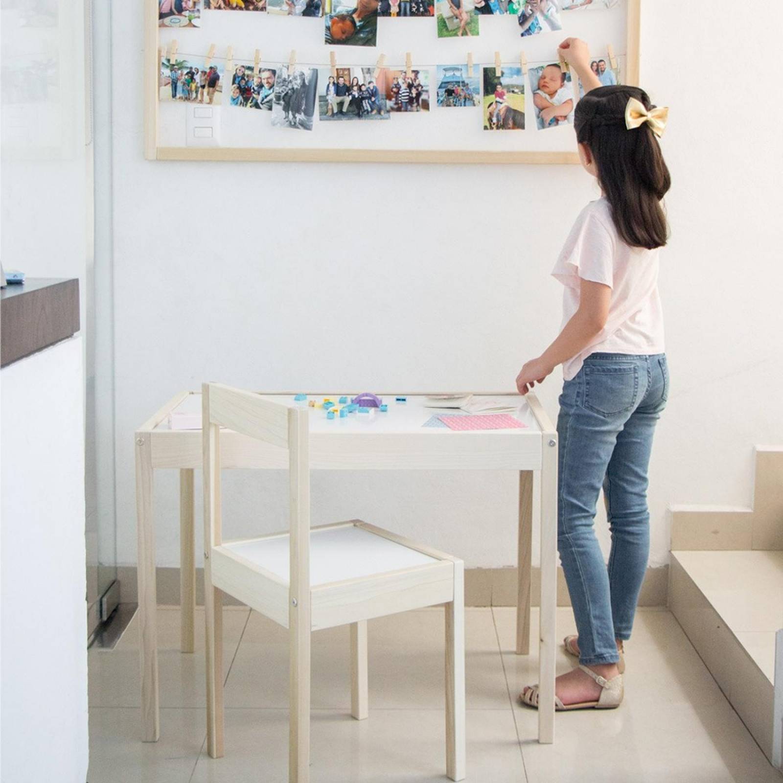 Silla Infantil De Madera Montessori Para Escritorio De Niños 