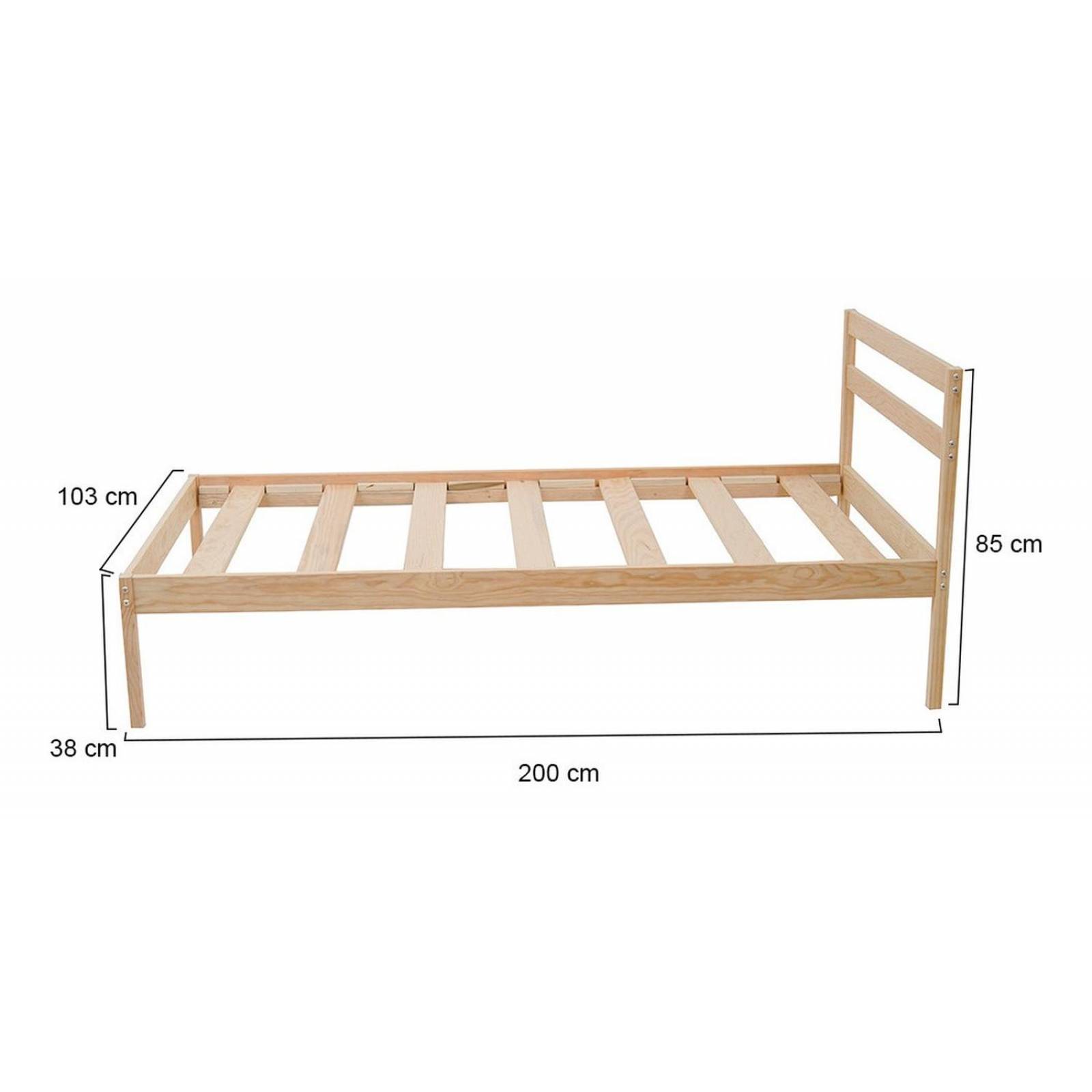 Cama Canguro Individual Madera De Pino Envío Gratis 