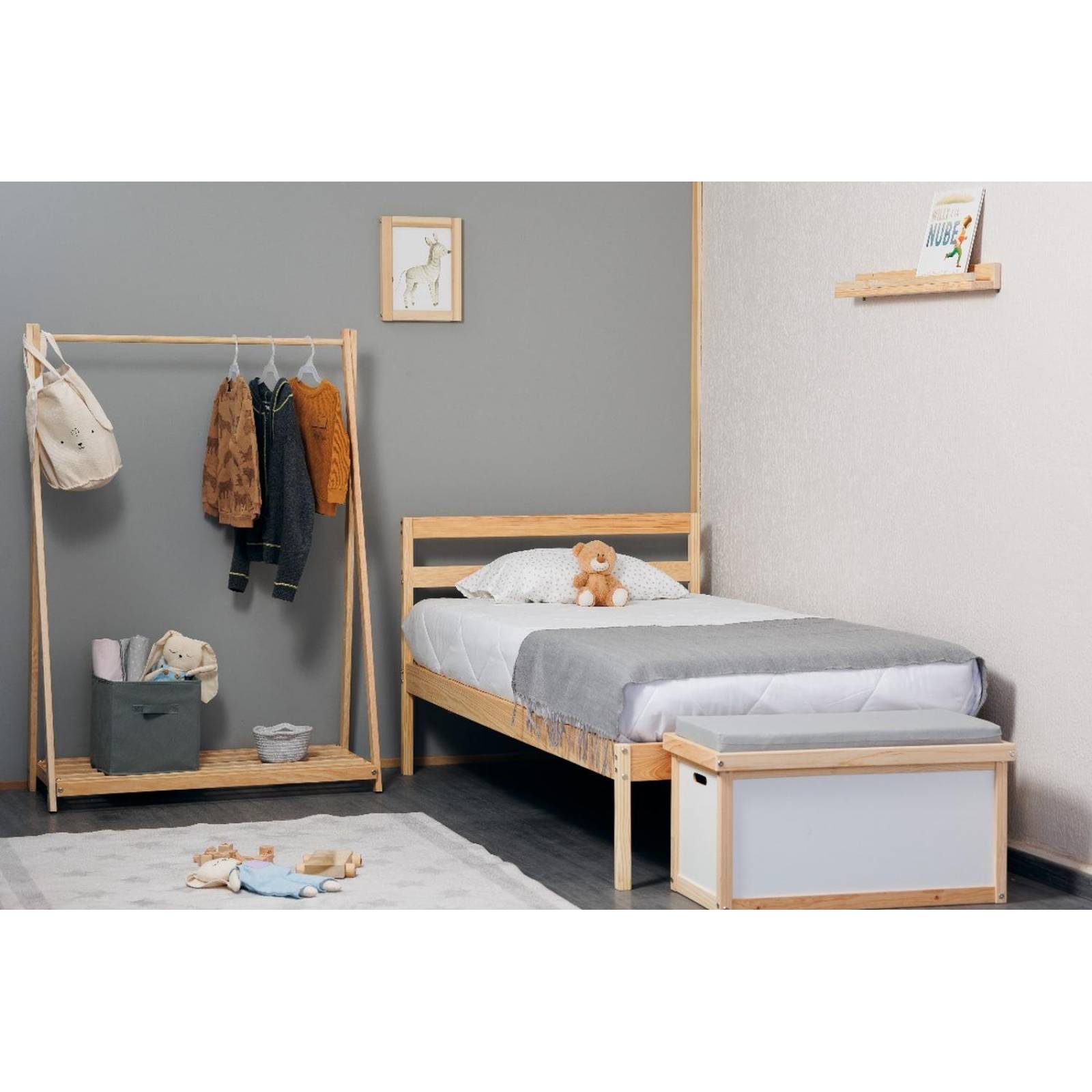 Cama Canguro Individual Madera De Pino Envío Gratis 