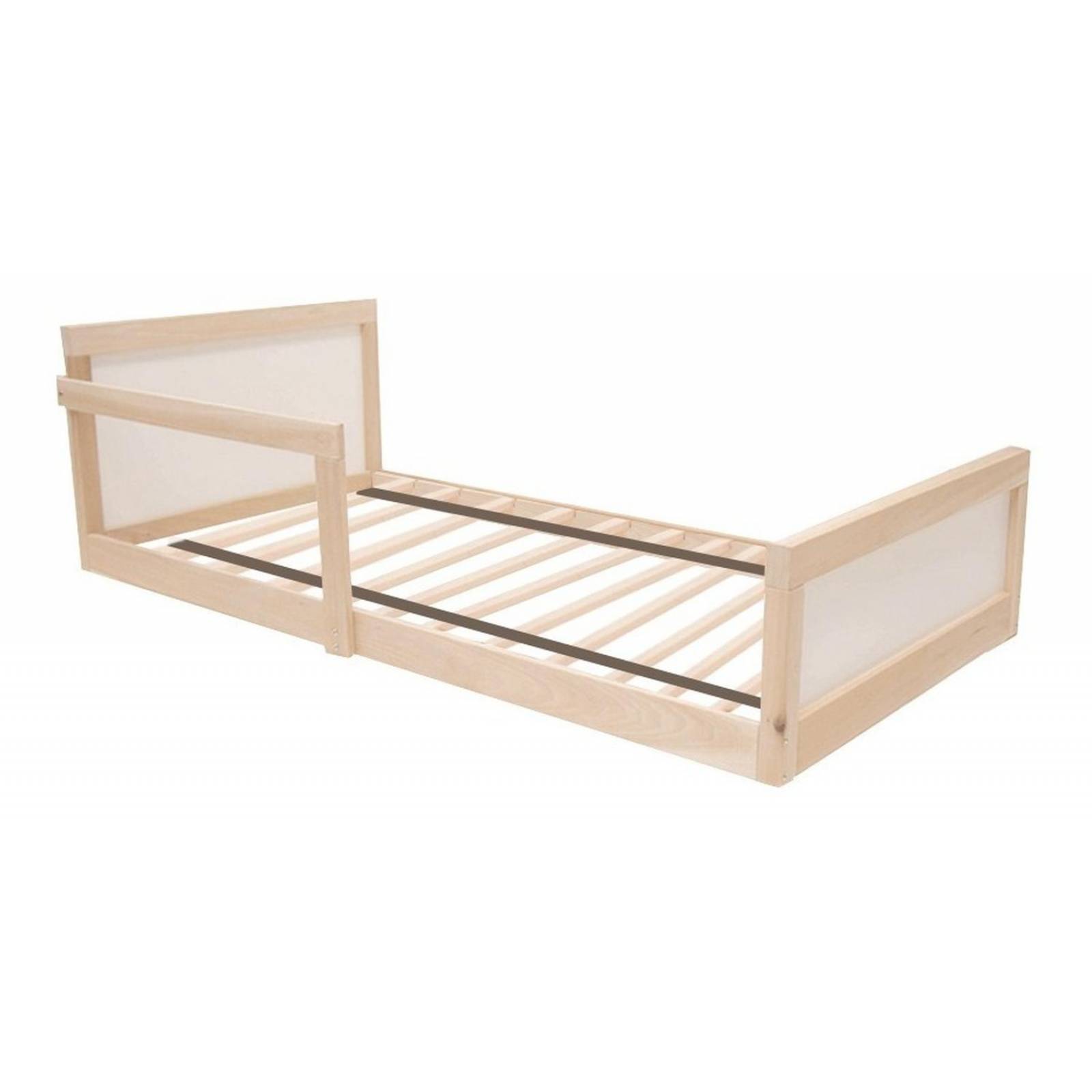 Cama Montessori Individual Moderna Infantil Madera Kit 