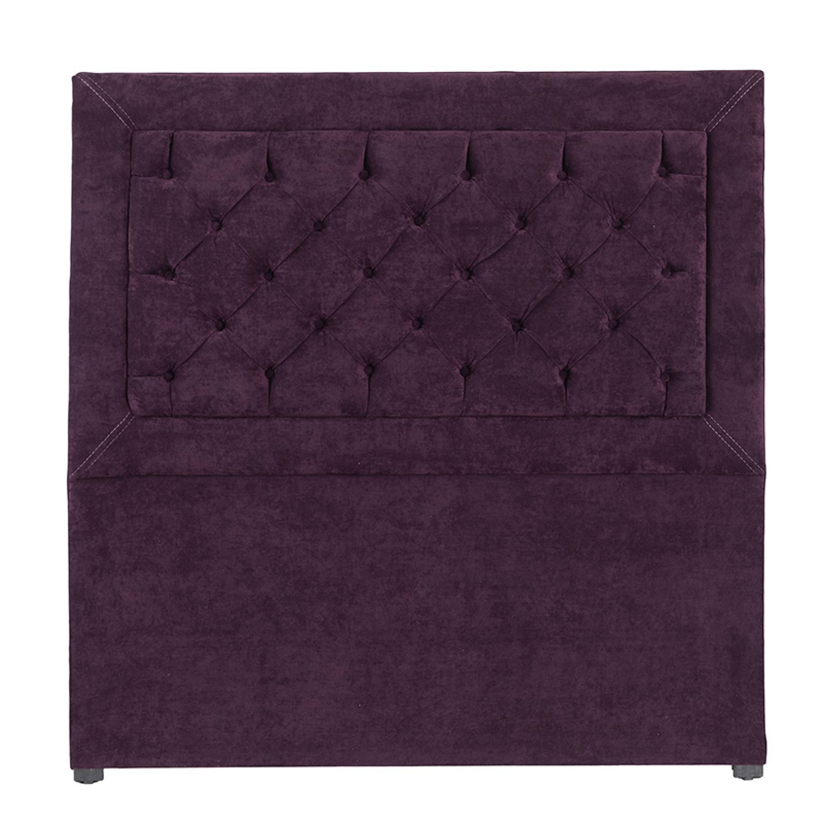 Cabecera Matrimonial Dicasa Mary Velvet Morado
