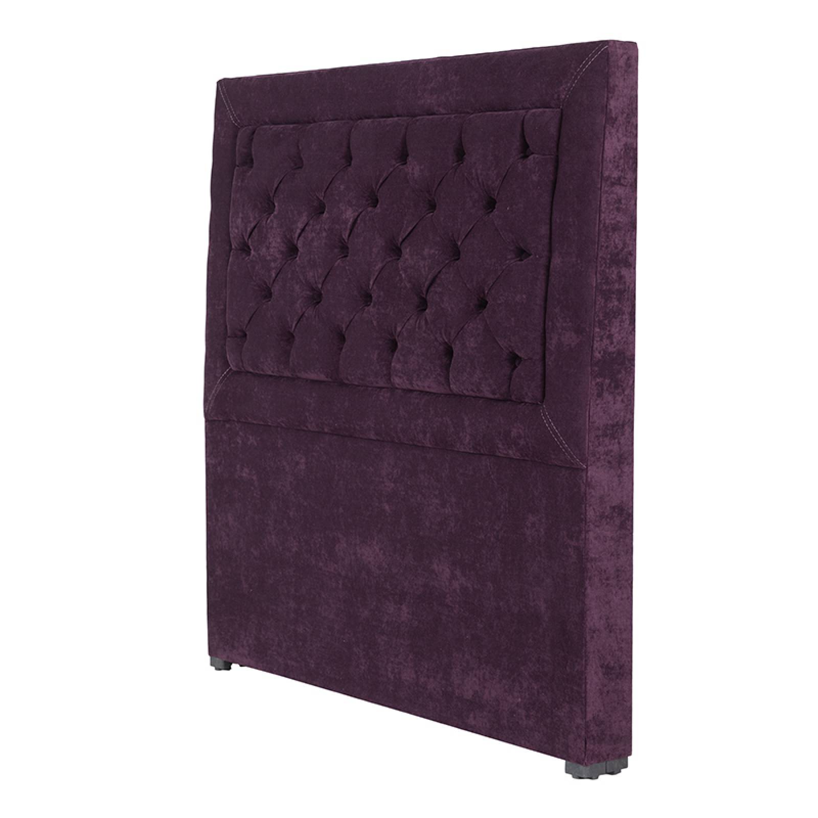 Cabecera Matrimonial Dicasa Mary Velvet Morado