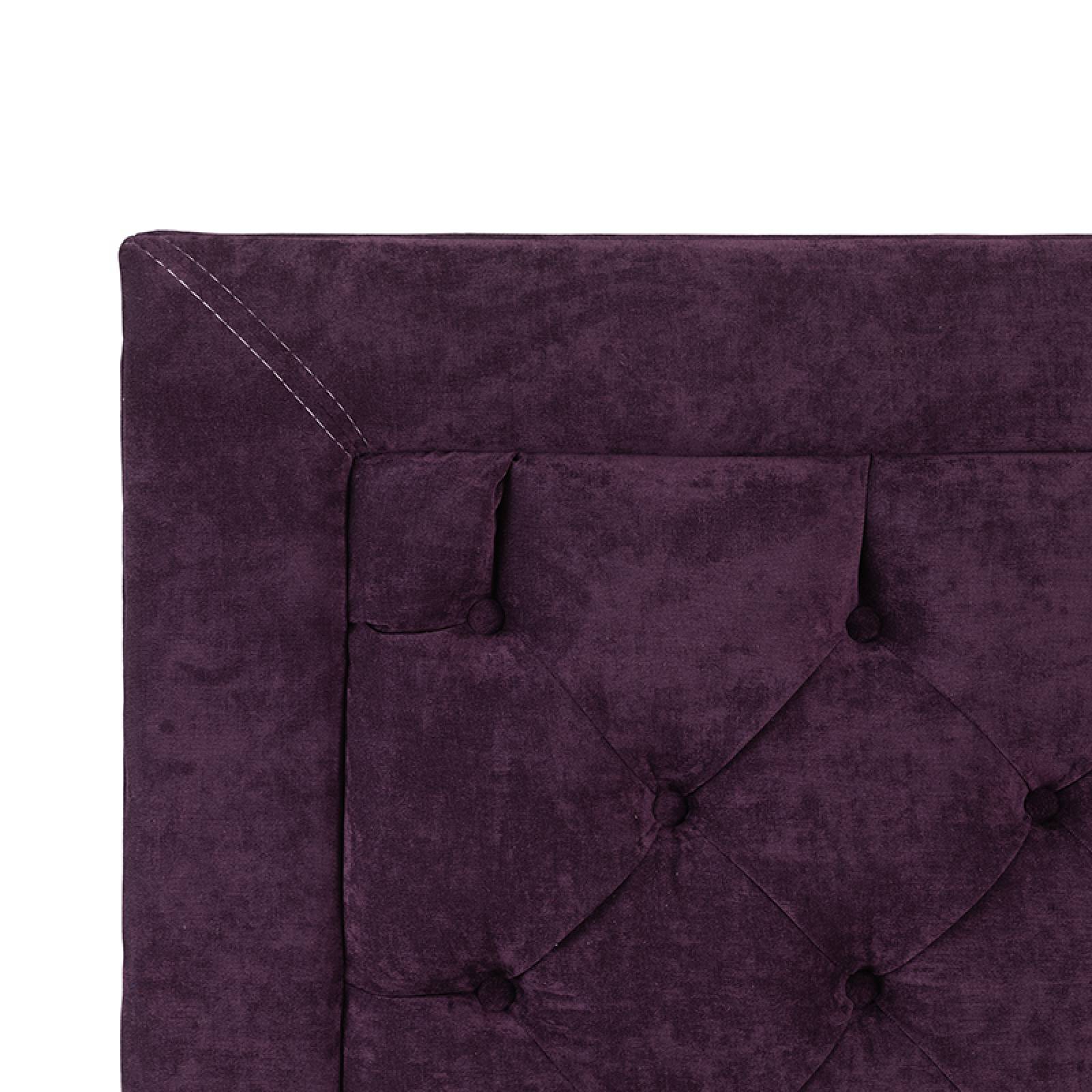 Cabecera Matrimonial Dicasa Mary Velvet Morado
