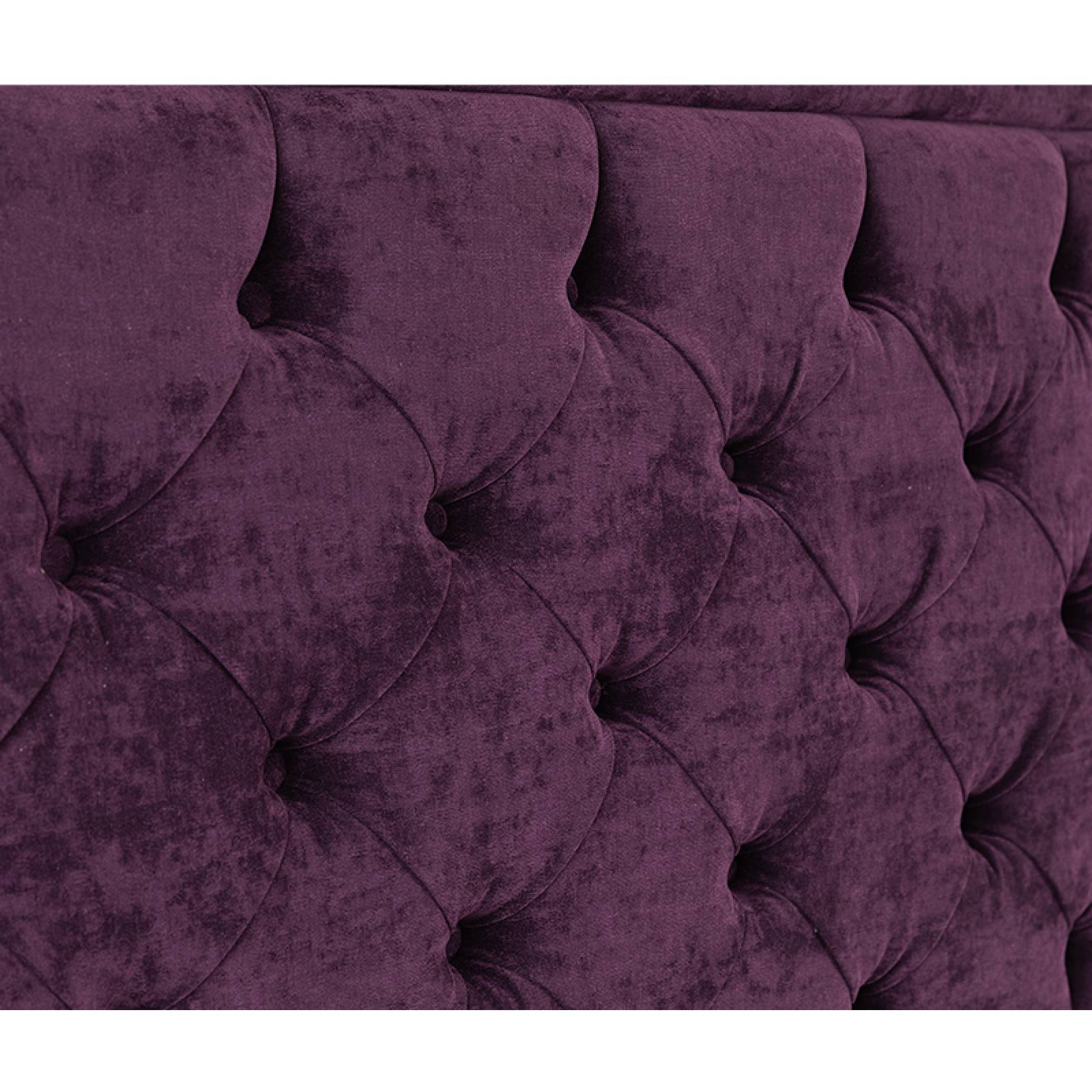 Cabecera Matrimonial Dicasa Mary Velvet Morado