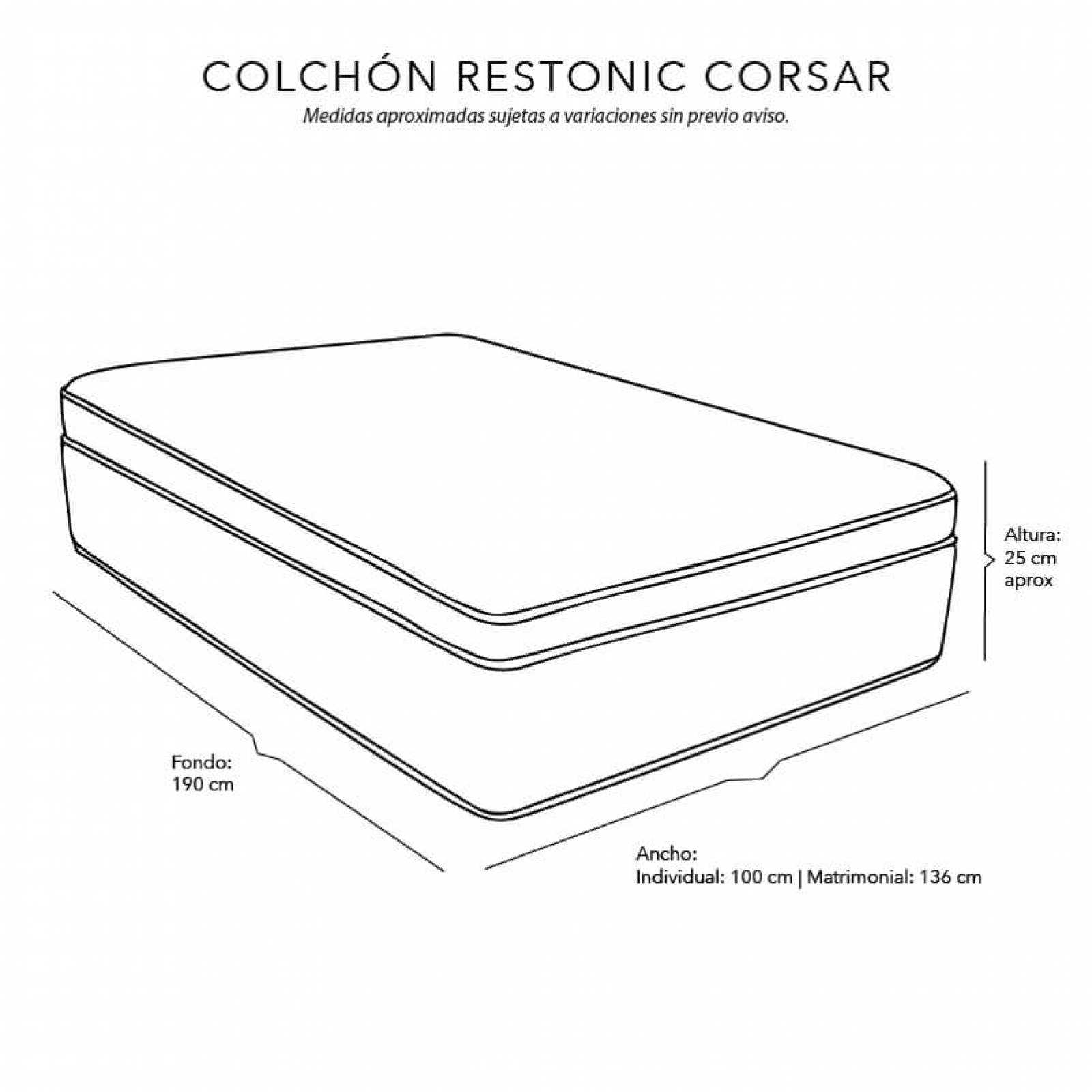 Colchón Individual Restonic Corsar
