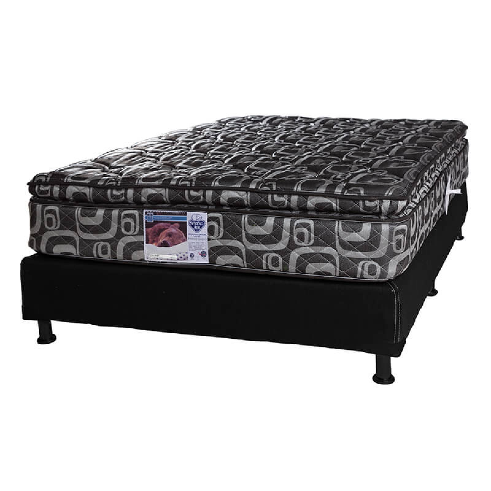 Colchón King Size Spring Air Morgan Con Box Negro