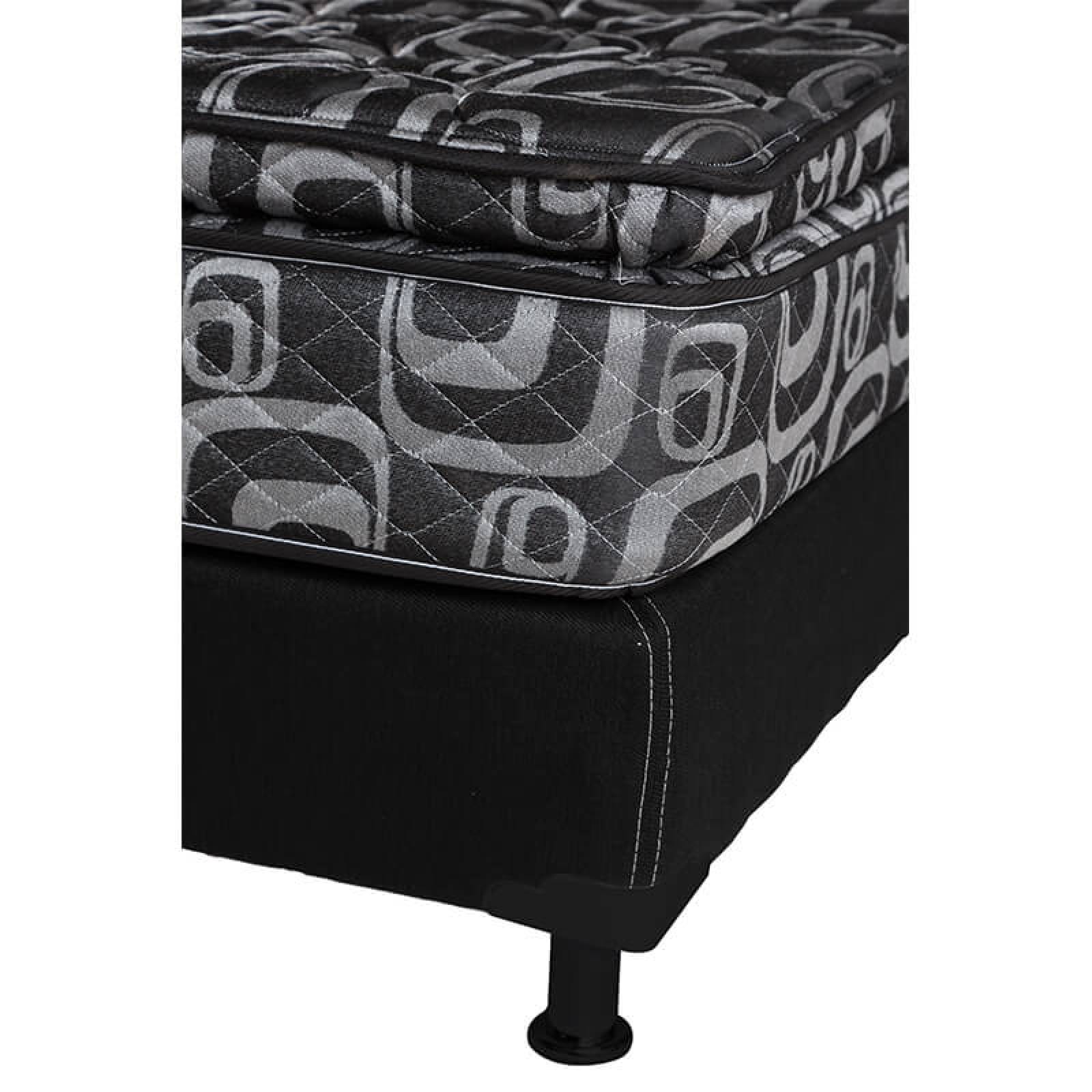 Colchón King Size Spring Air Morgan Con Box Negro