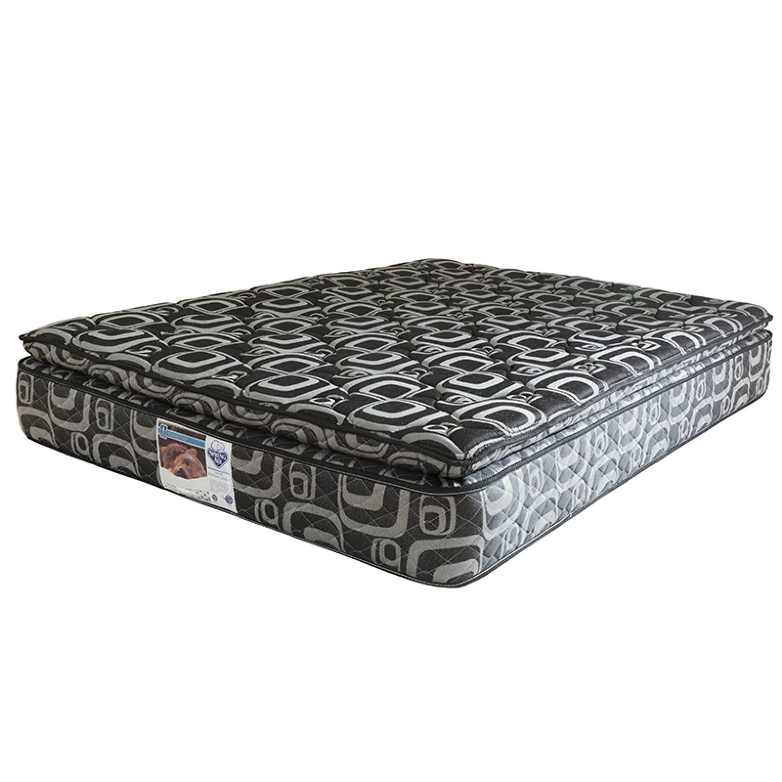 Colchón Matrimonial Spring Air Morgan Con Almohada Oso