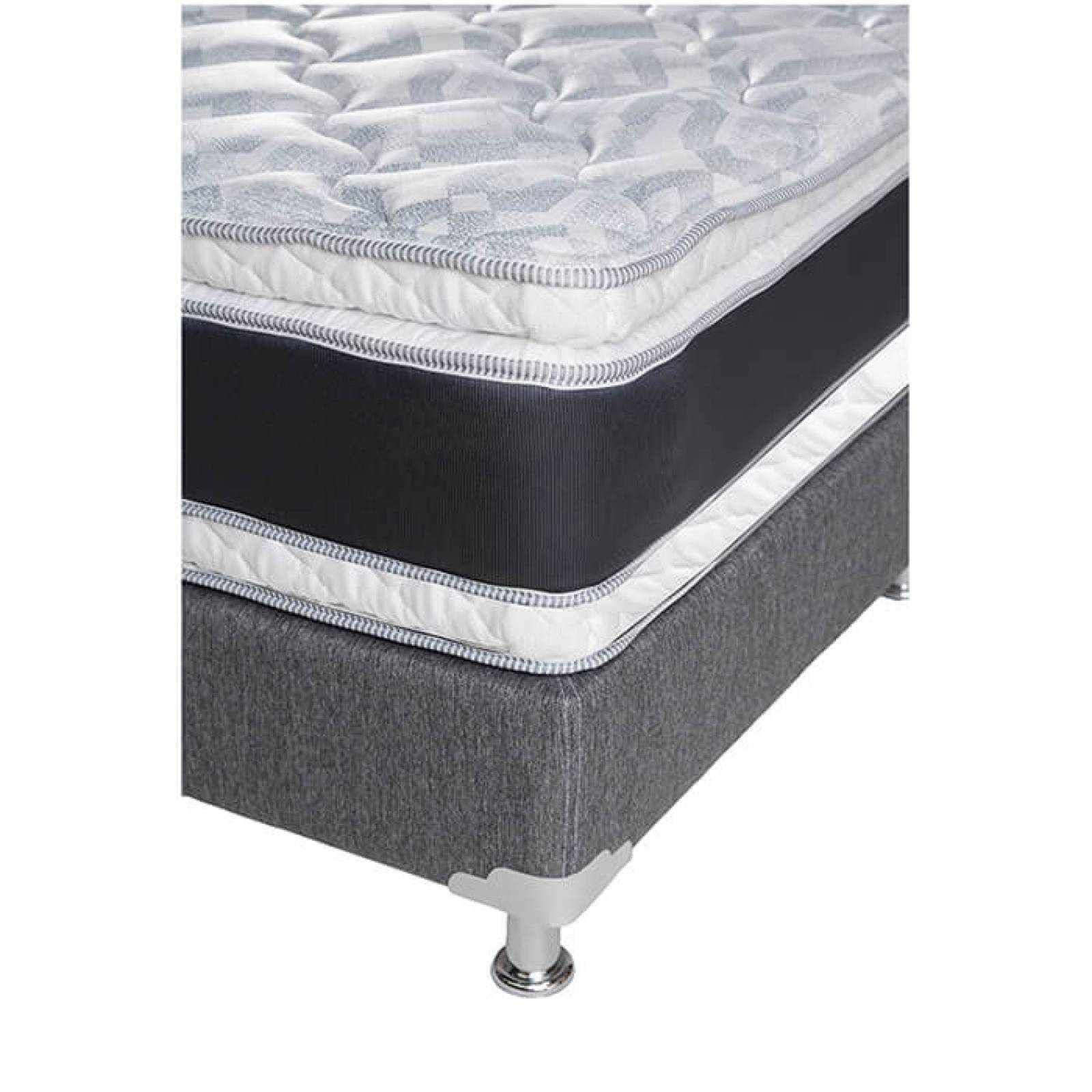 Colchón Individual Spring Air Jupiter + Box Plomo Dicasa + Juego de Sábanas + 1 Almohada de Osos