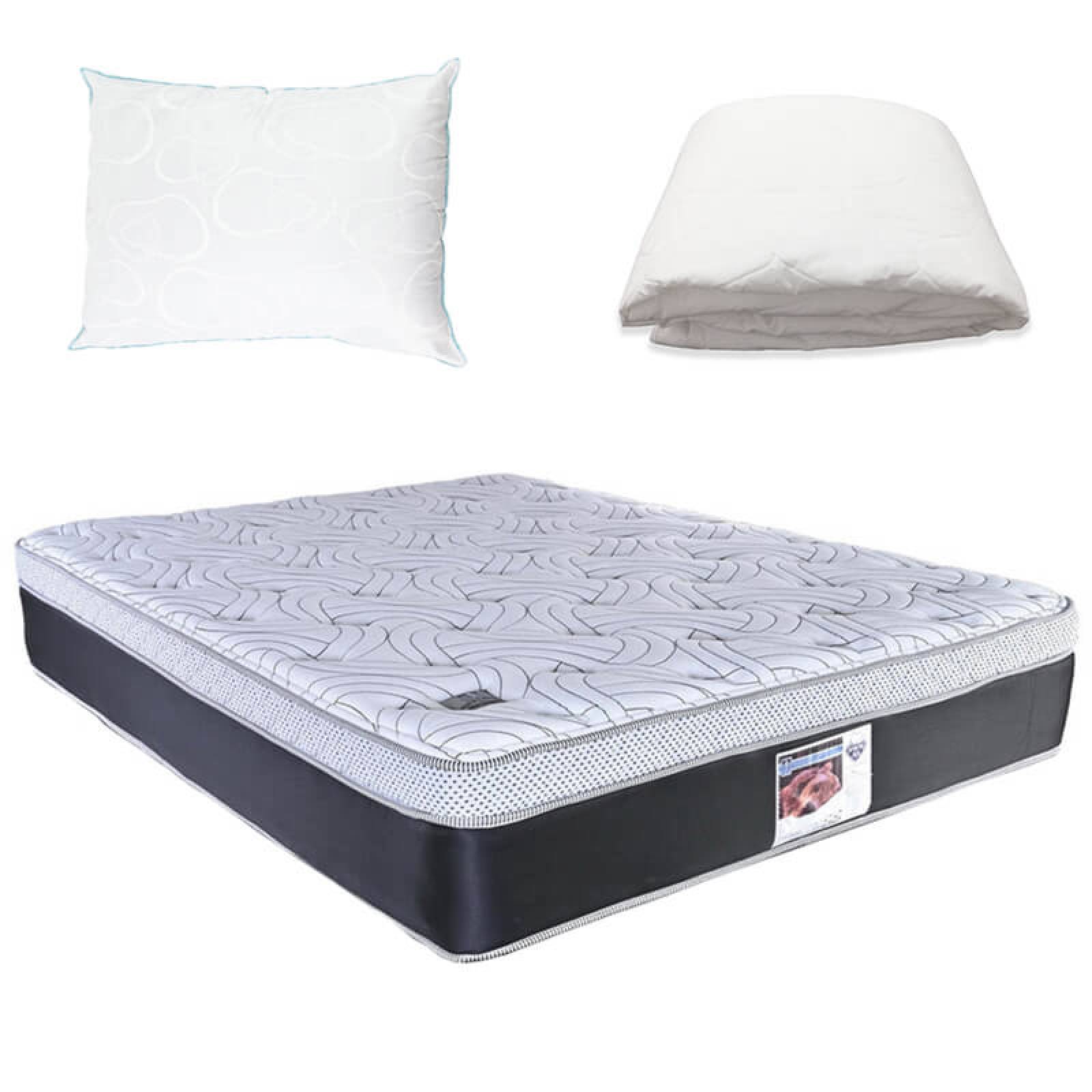 Colchón Matrimonial Spring Air Imagination + Protector + 1 Almohada Osos