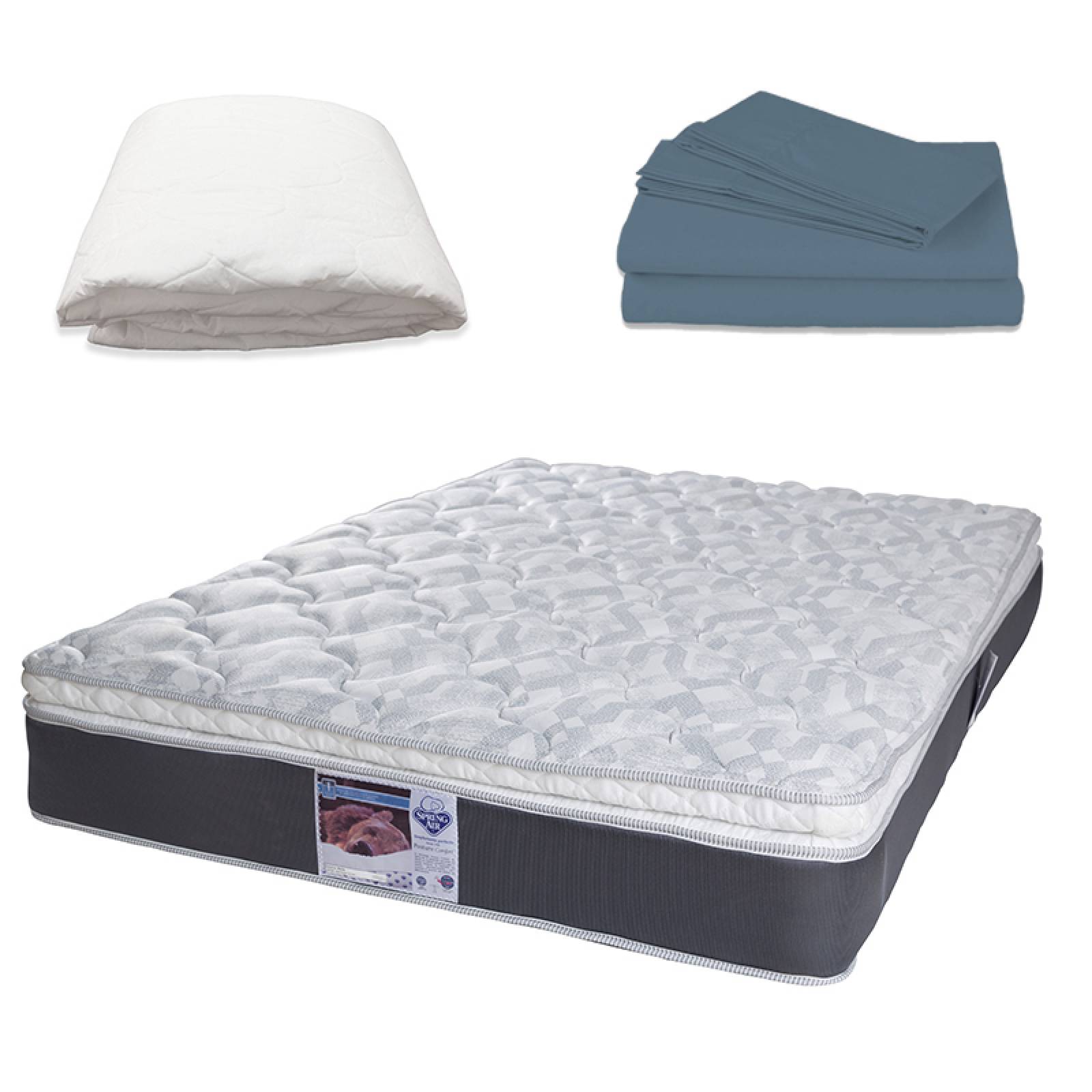 Colchón Individual Spring Air Marte con Sábanas y Protector