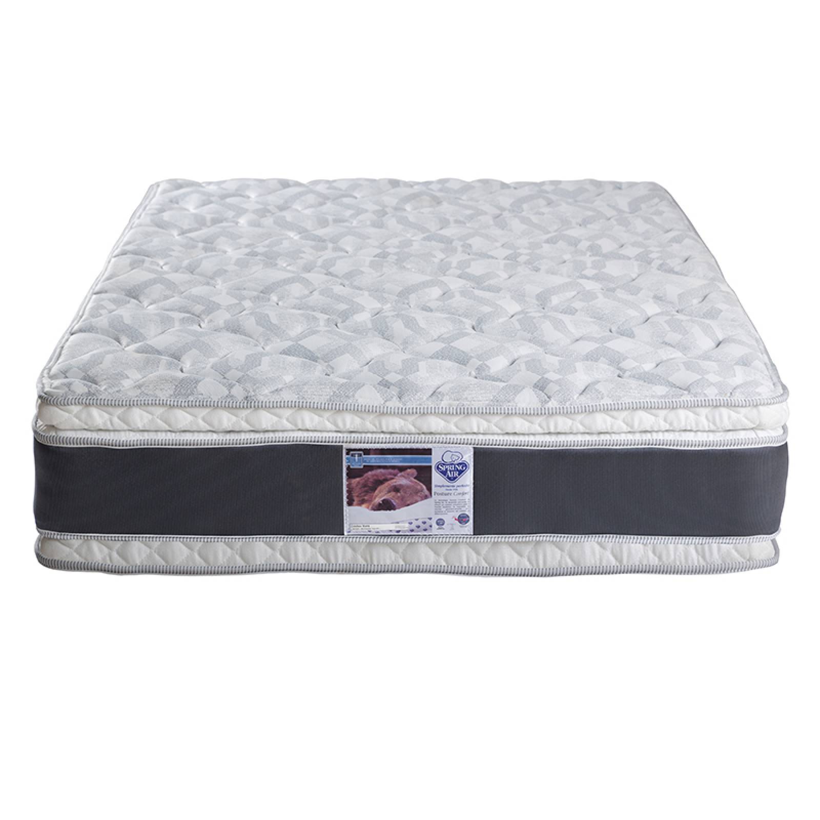 Colchón Queen Size Spring Air Jupiter con Juego de Sábanas, Protector de Colchón y 1 Almohada Osos