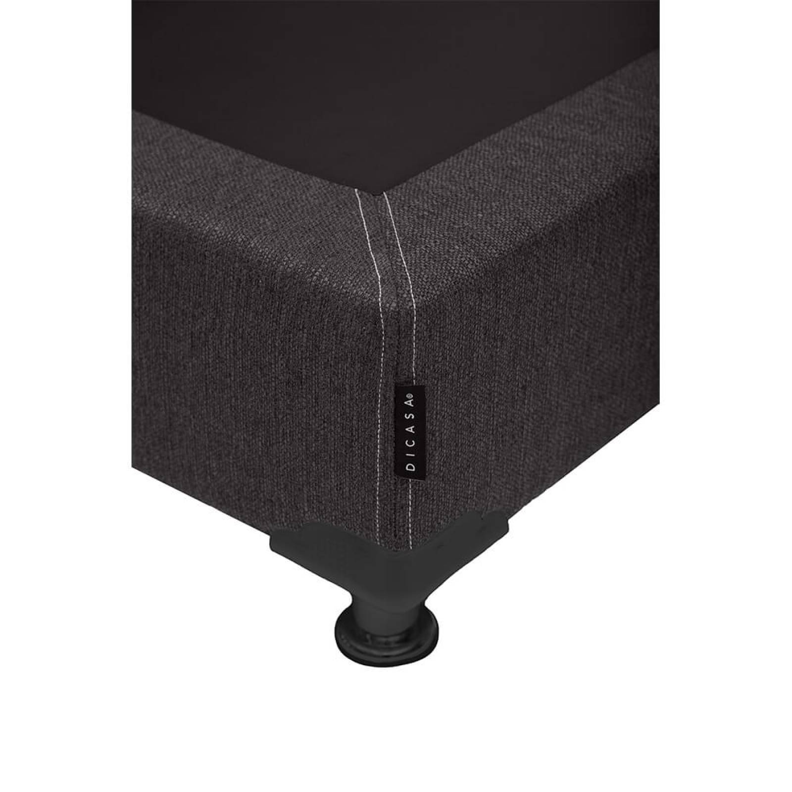 Box King Size Dicasa Trendy Gris Oscuro