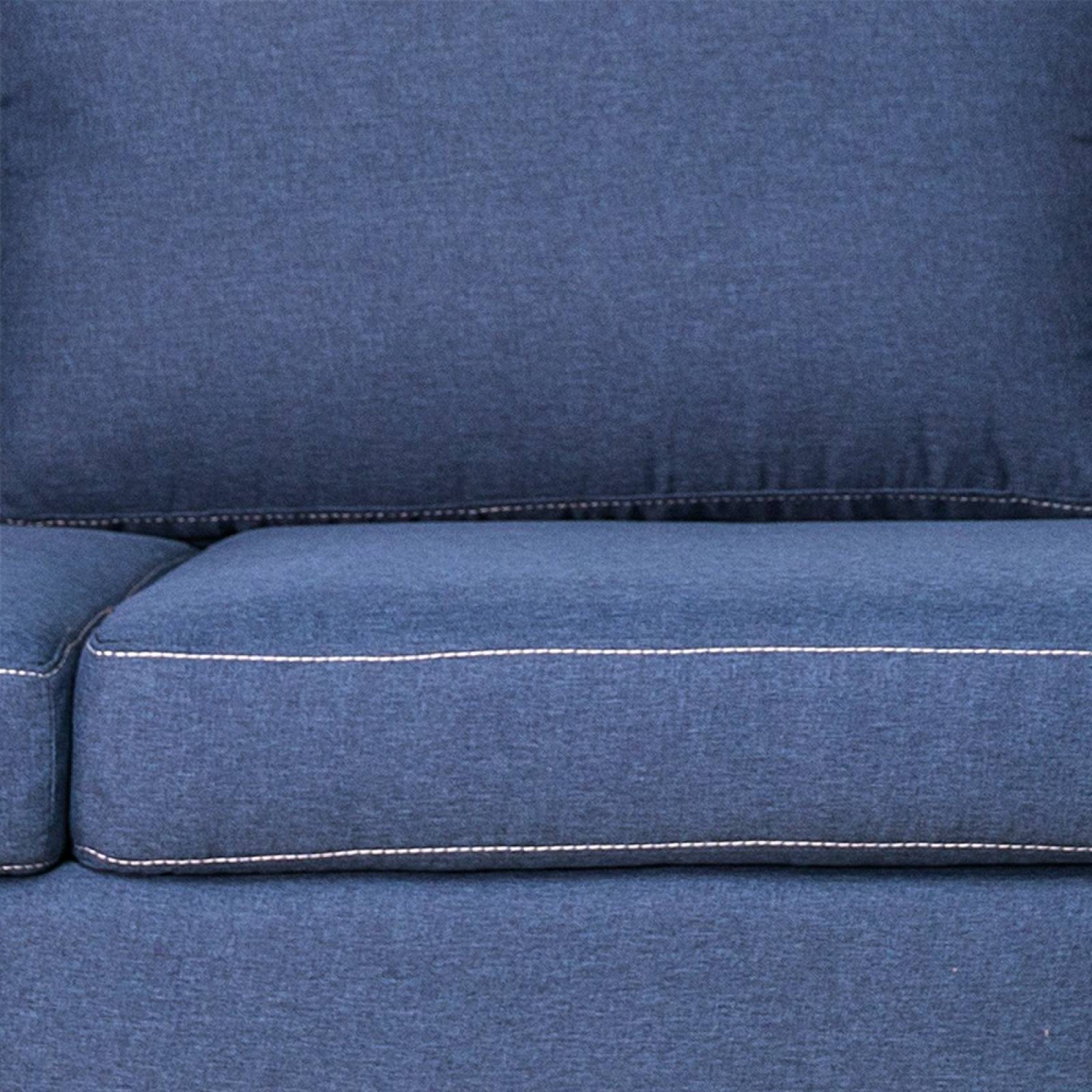 Sofá escuadra izquierdo azul Niagara. Entrega sólo en CDMX y área metropolitana