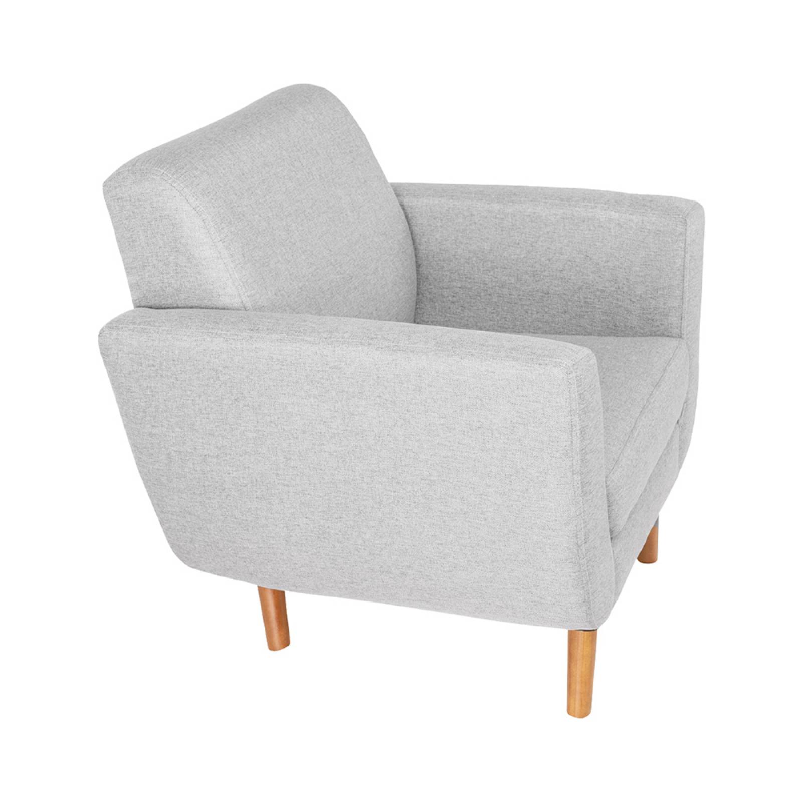 Sillón Gris Sweet 1 plaza. Entrega sólo en CDMX y área metropolitana