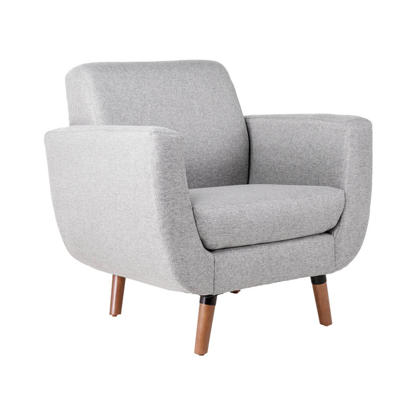 Sillón Gris Sweet 1 plaza. Entrega sólo en CDMX y área metropolitana