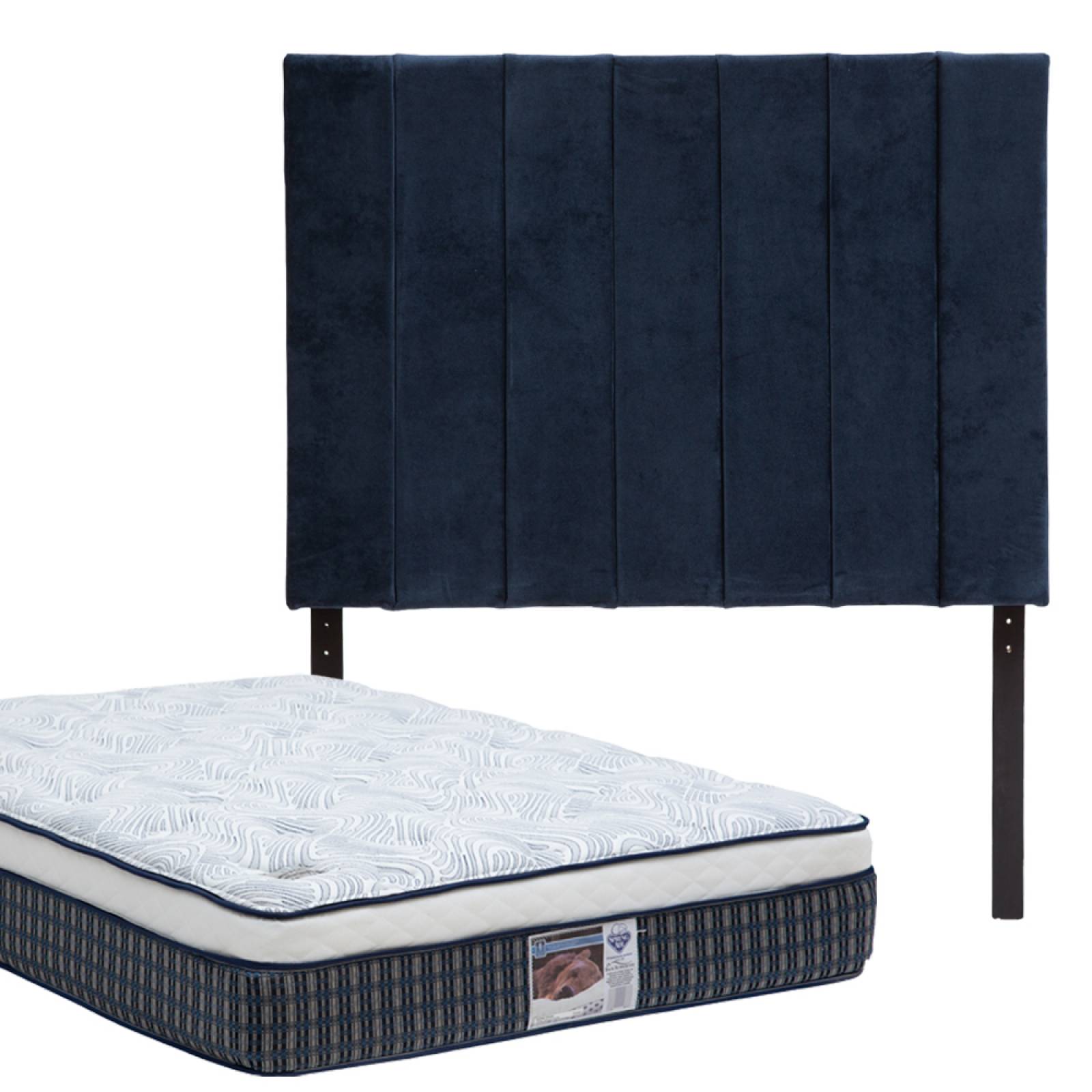 Colchón Matrimonial Spring Air Cannon con Cabecera Argos Dicasa