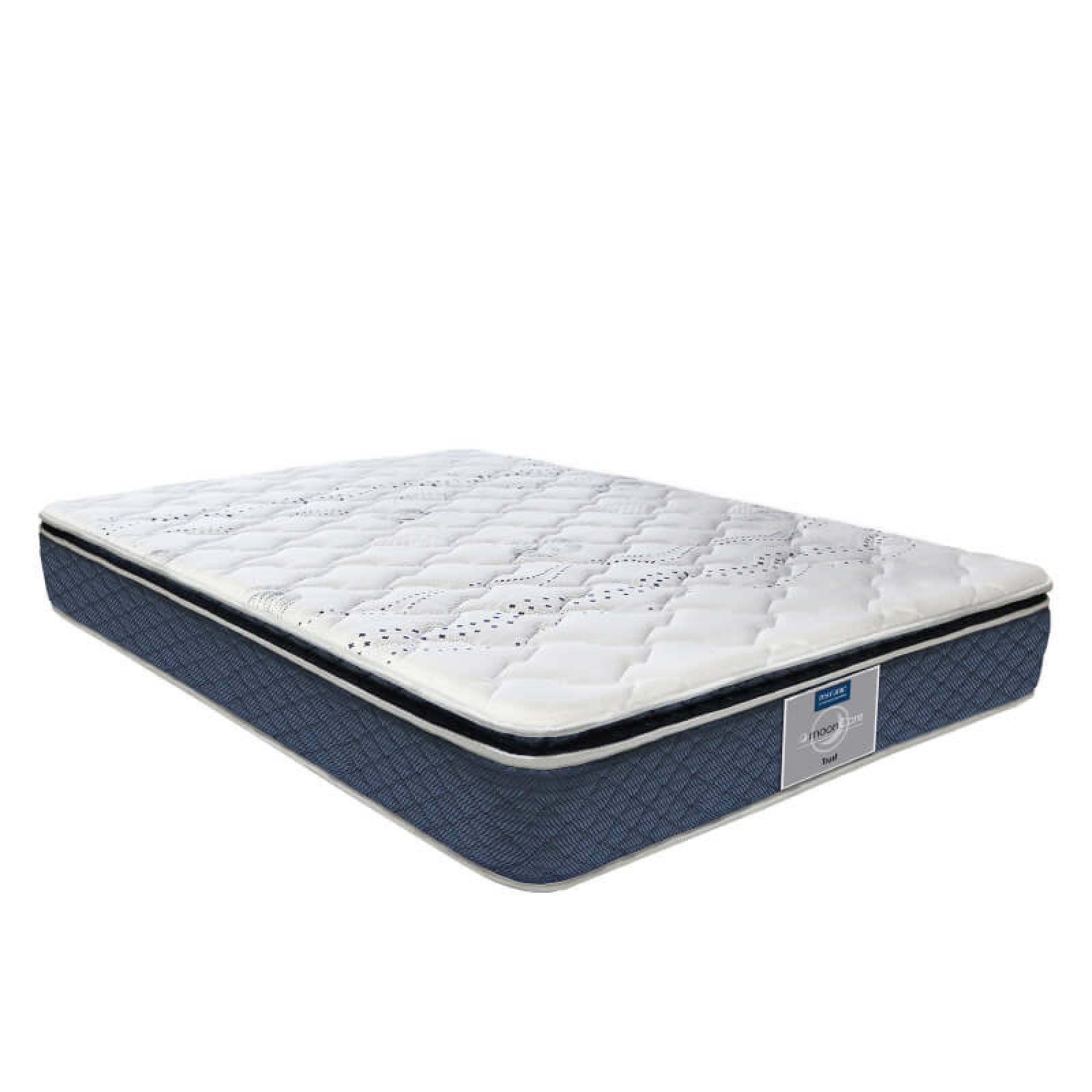 Colchón Matrimonial Restonic Trust Con Cabecera Dicasa Argos Palo de Rosa