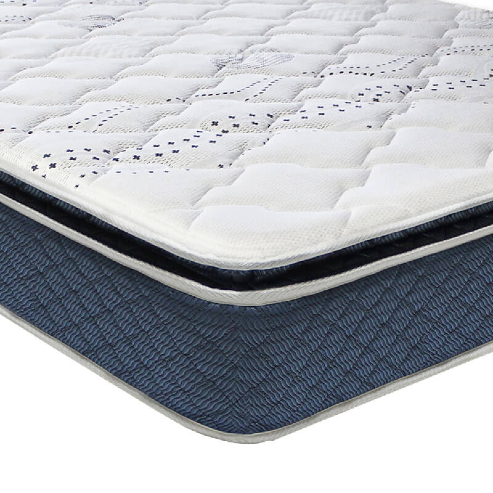 Colchón Matrimonial Restonic Trust Con Cabecera Dicasa Argos Palo de Rosa