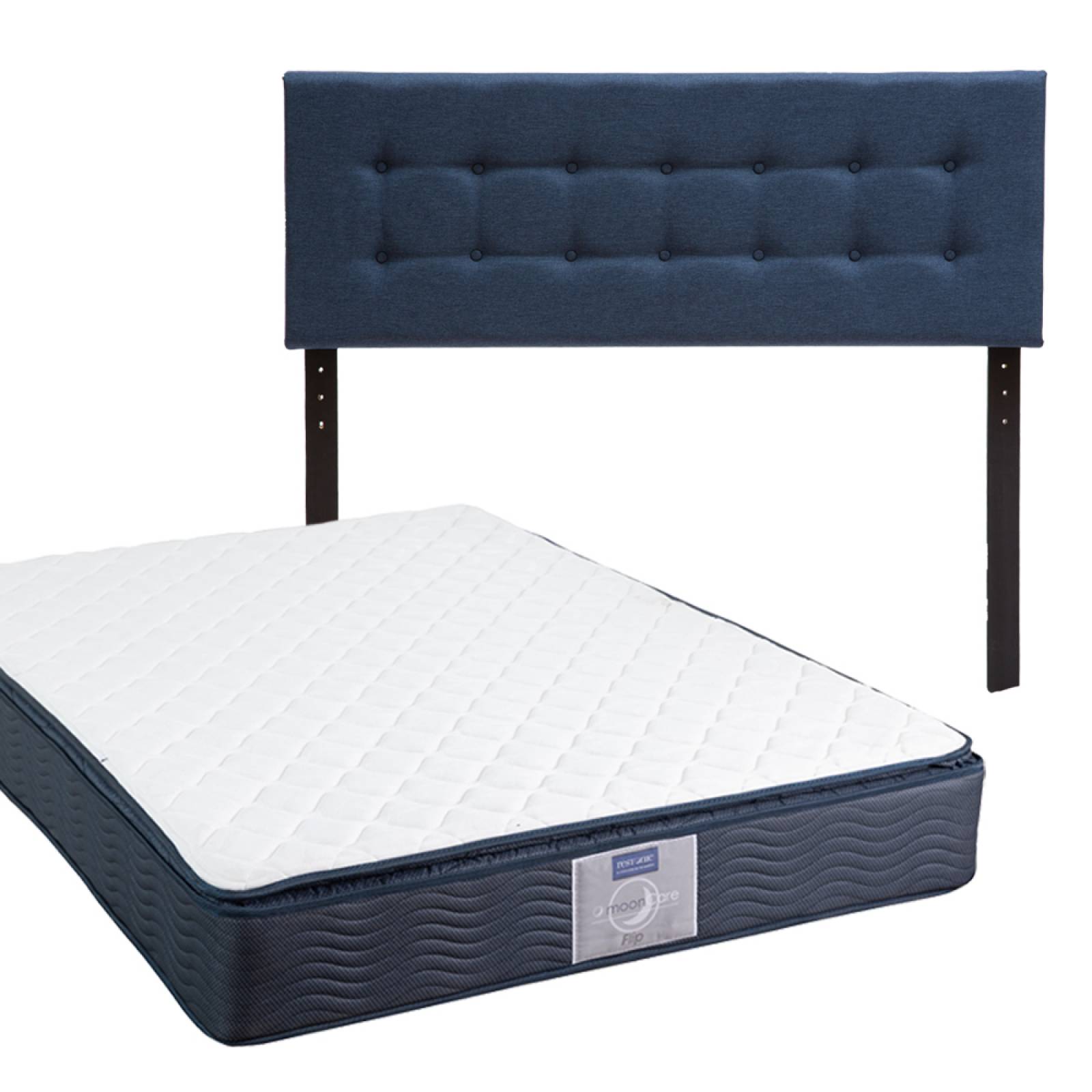 Colchón Matrimonial Restonic Flip con Cabecera Bilbao Dicasa