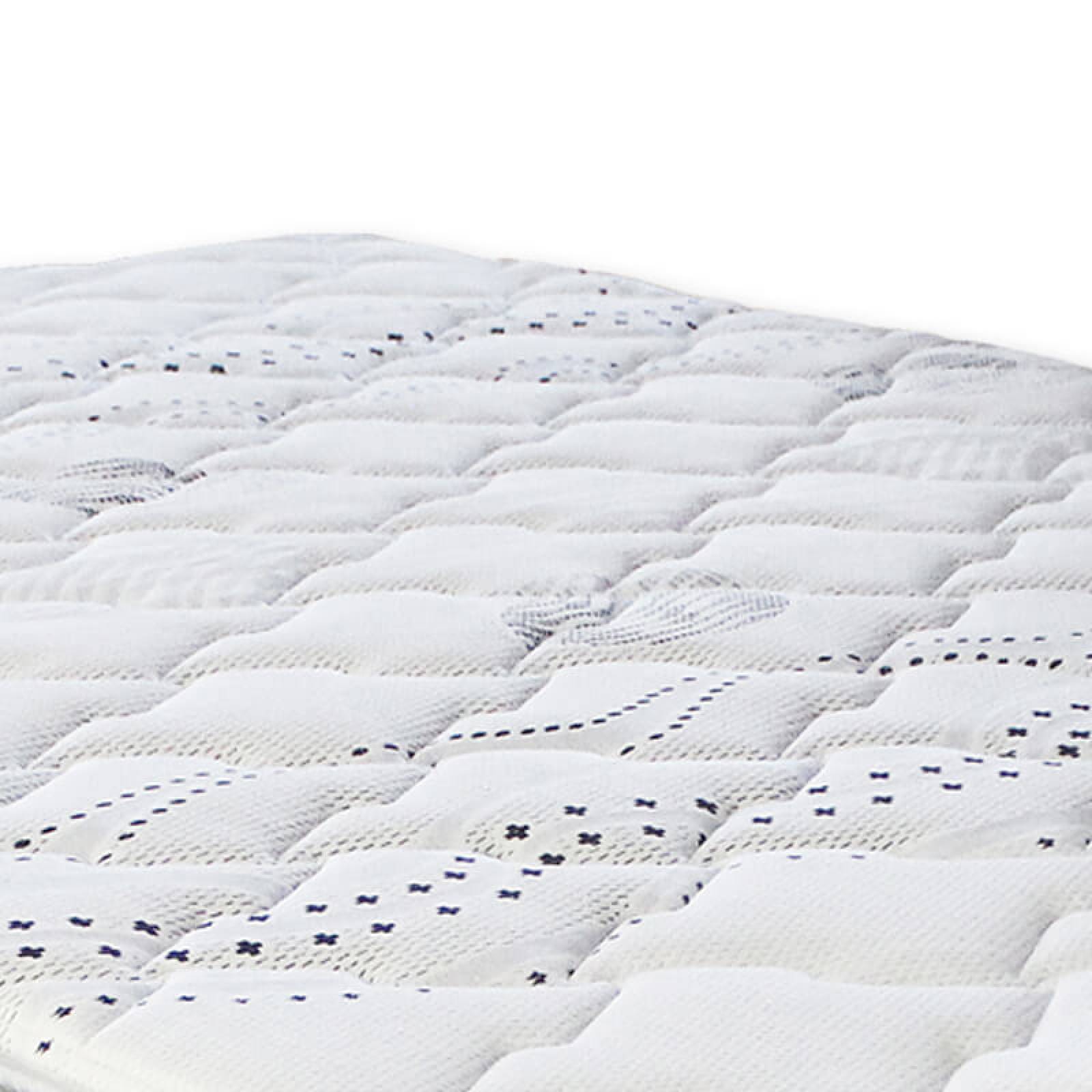 Colchón Matrimonial Restonic Trust Con Cabecera Dicasa Catania Lino Azul