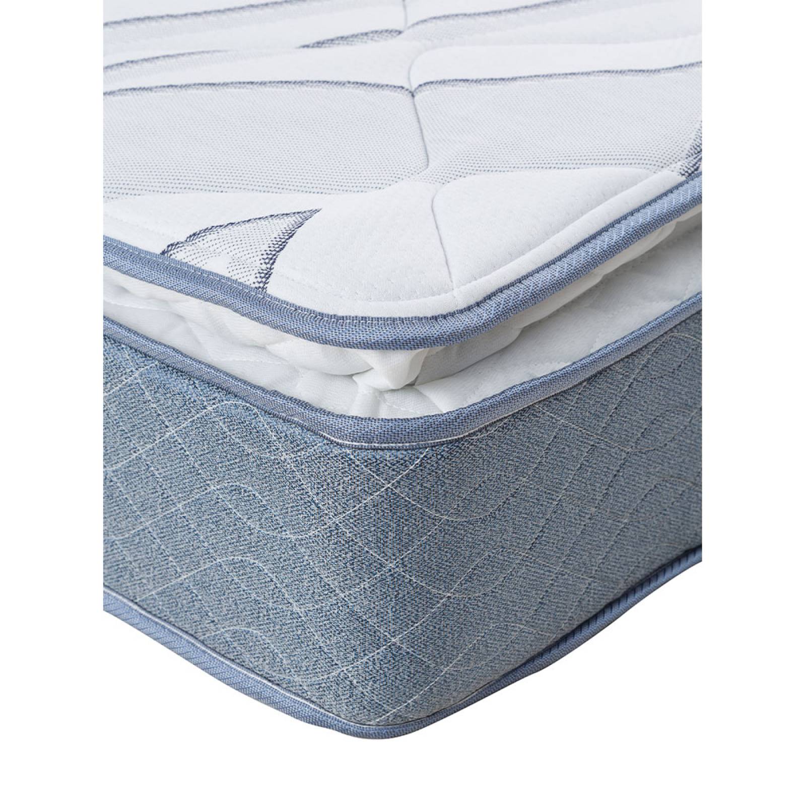 Colchón matrimonial Restonic Oxford con protector y almohada