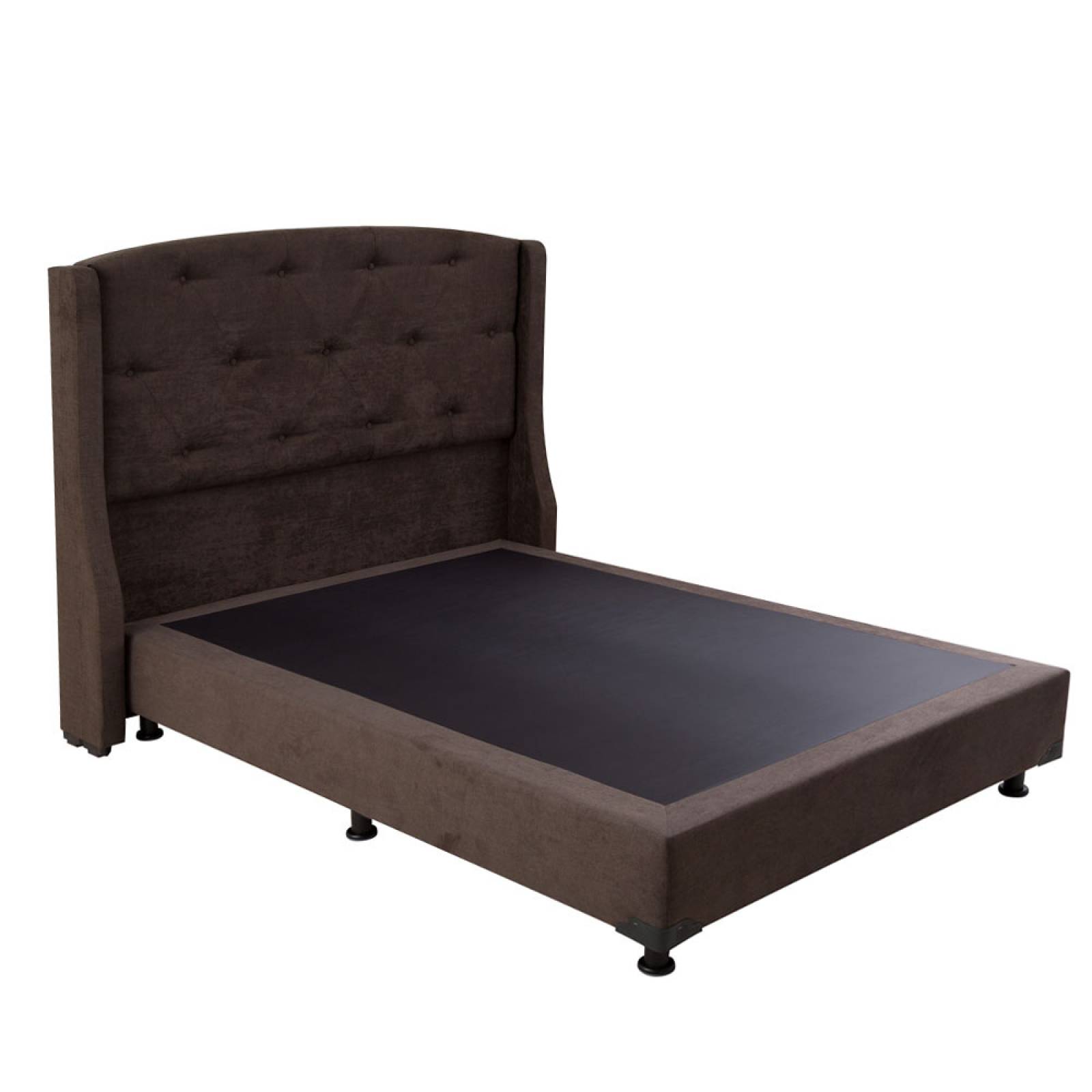 Cabecera King Size Dicasa Zefyr con Box Alessa Chocolate